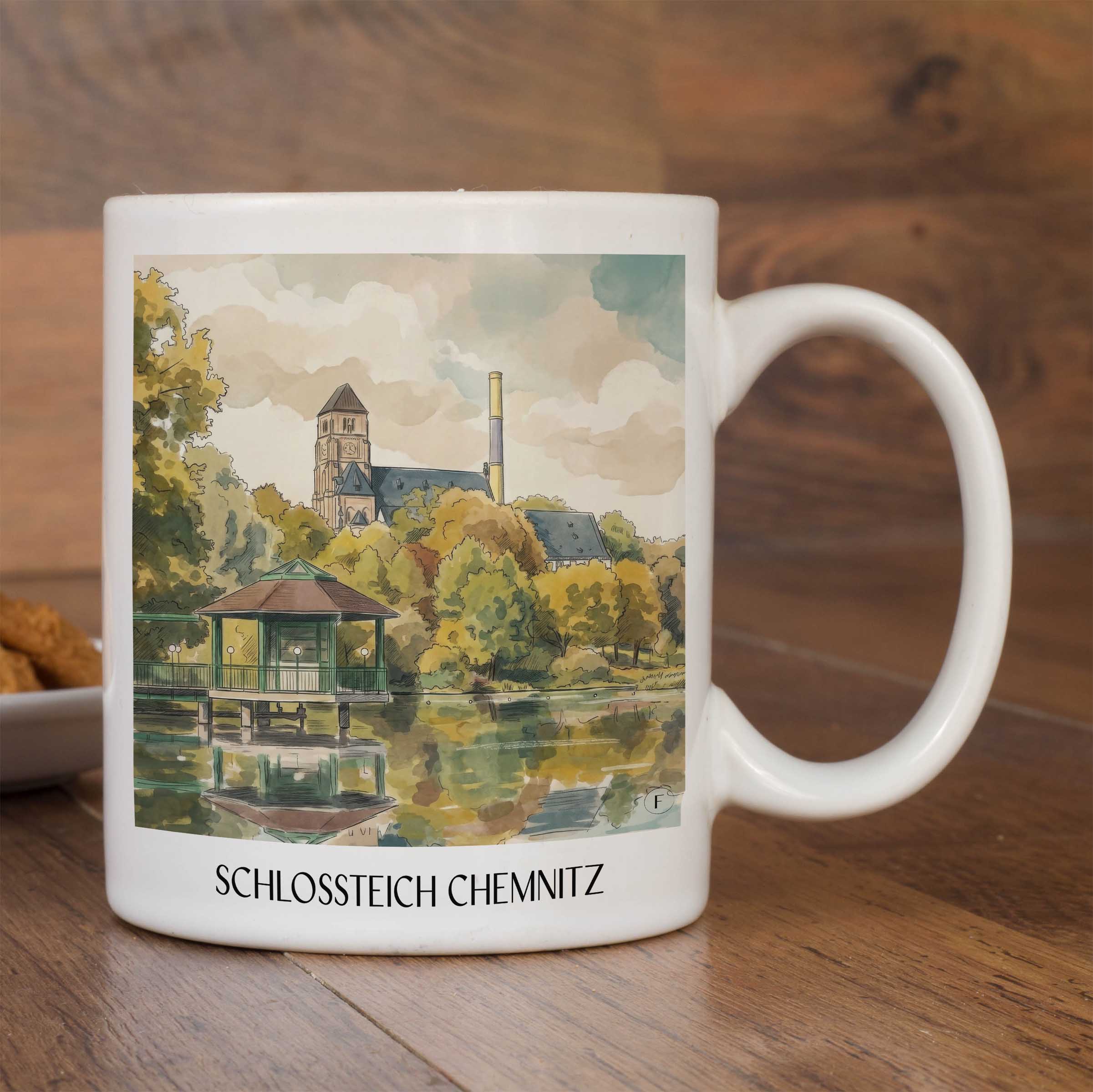 schlossteich-chemnitz-deutschland-kaffeebecher-aquarell