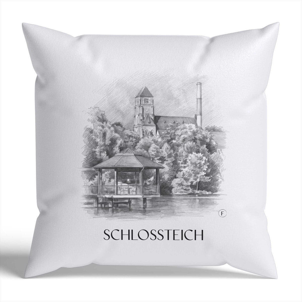 schlossteich-chemnitz-deutschland-kissenbezug-bleistift-zeichnung-drawing
