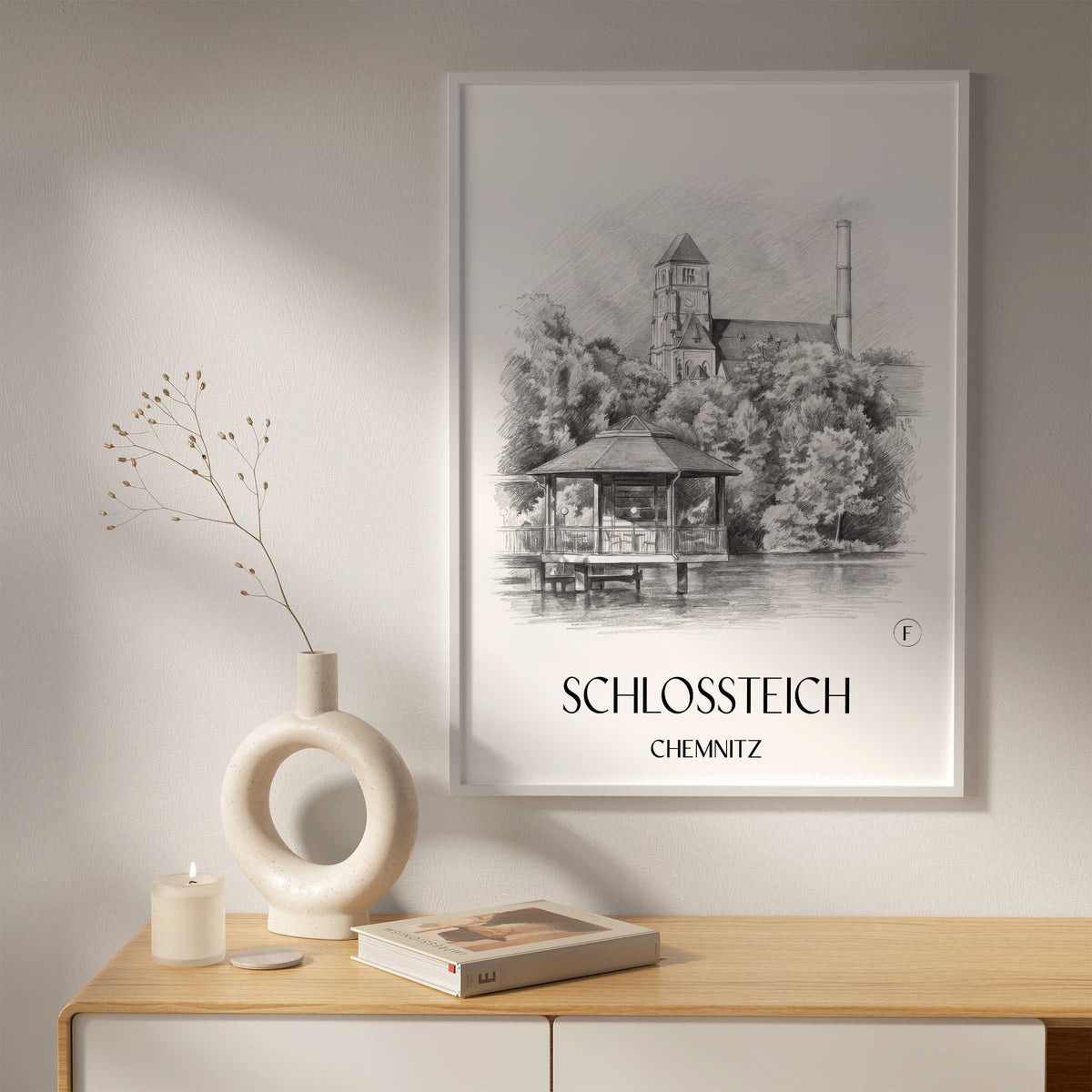 schlossteich-chemnitz-deutschland-poster-bleistift-zeichnung-drawing