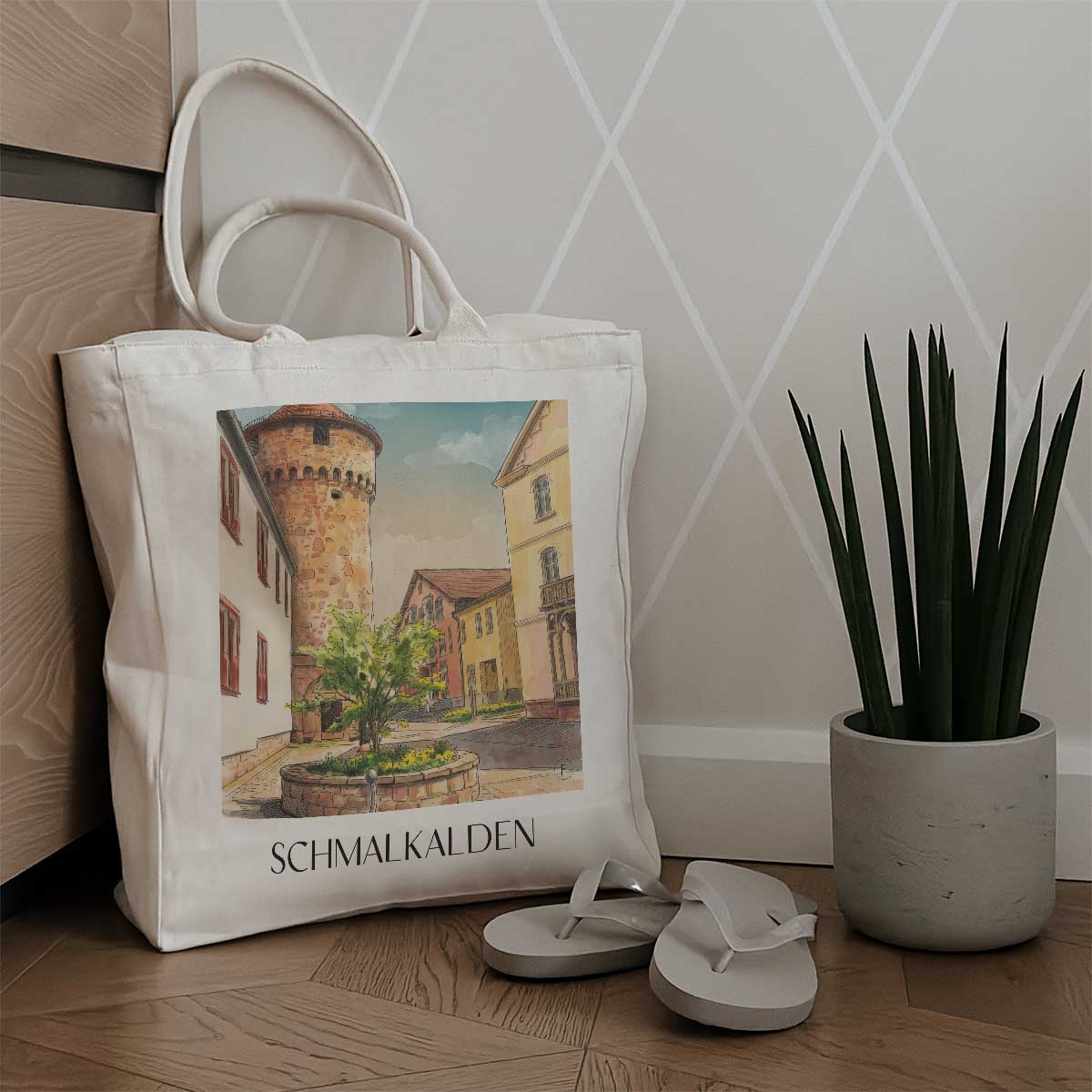 schmalkalden-thüringen-deutschland-einkaufstasche-aquarell