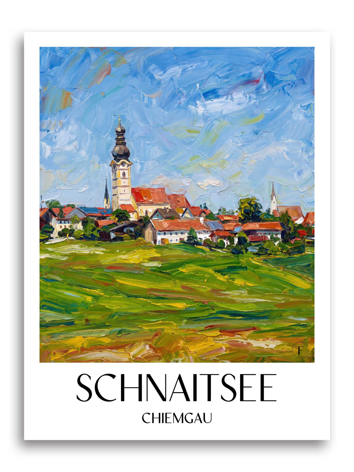 schnaitsee-chiemgau-deutschland-poster-oil-painting-oelgemaelde
