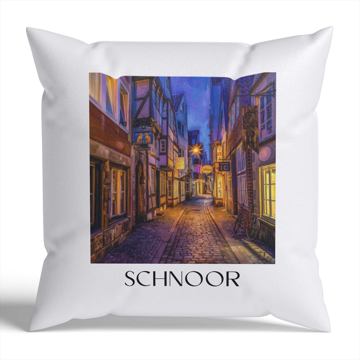 schnoor-bremen-deutschland-kissenbezug-oil-painting-oelgemaelde