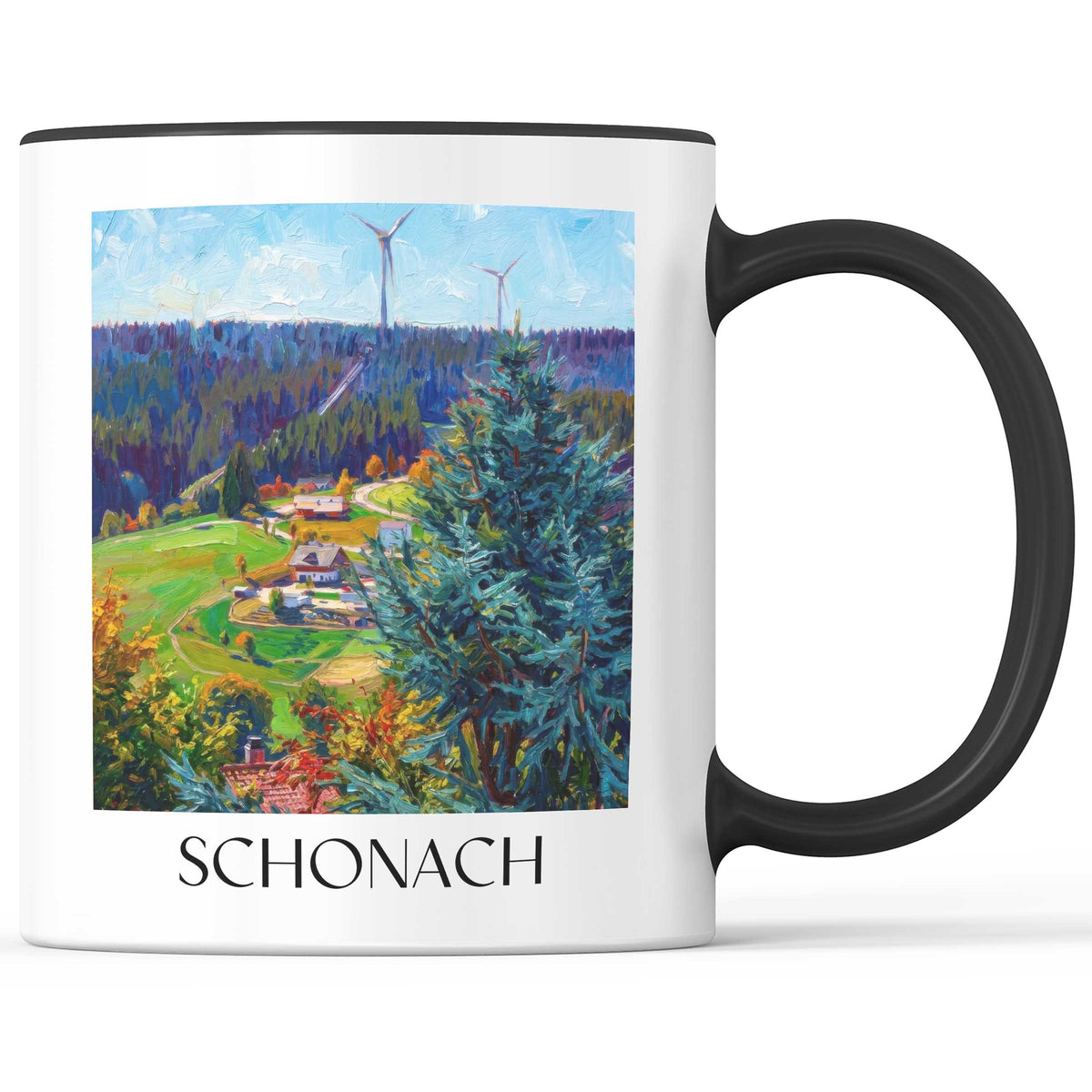 schonach-schwarzwald-deutschland-kaffeebecher-oil-painting-oelgemaelde