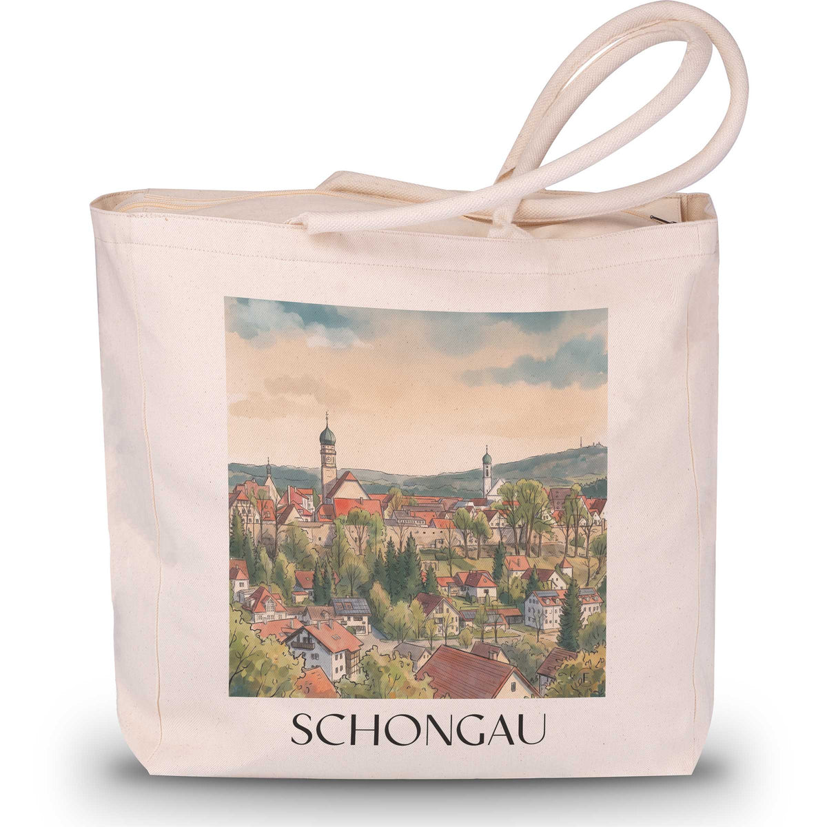 schongau-bayern-deutschland-einkaufstasche-aquarell