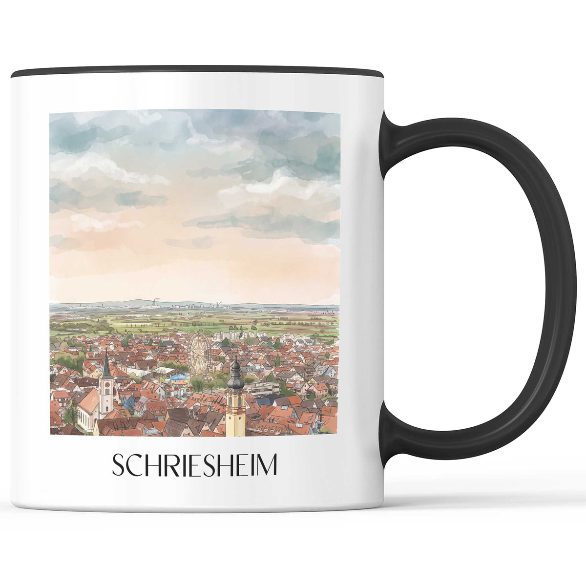 schriesheim-baden-württemberg-deutschland-kaffeebecher-aquarell