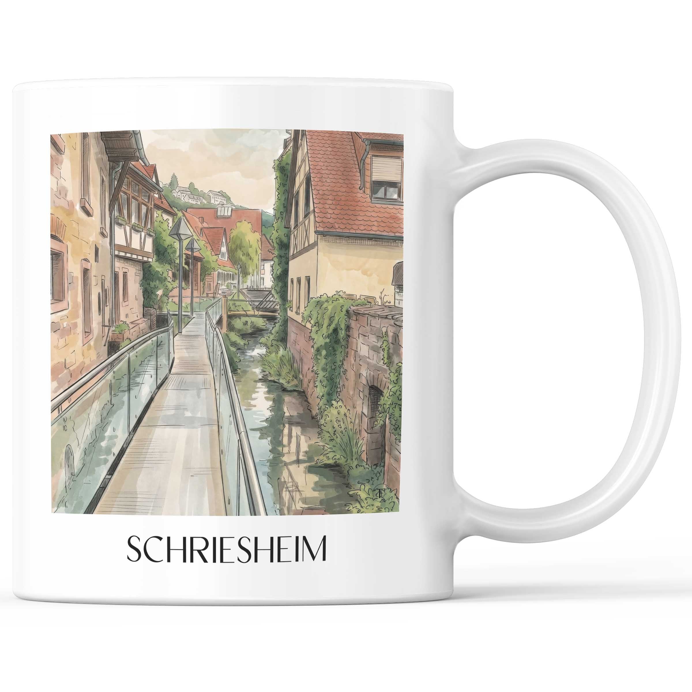schriesheim-odenwald-deutschland-kaffeebecher-aquarell