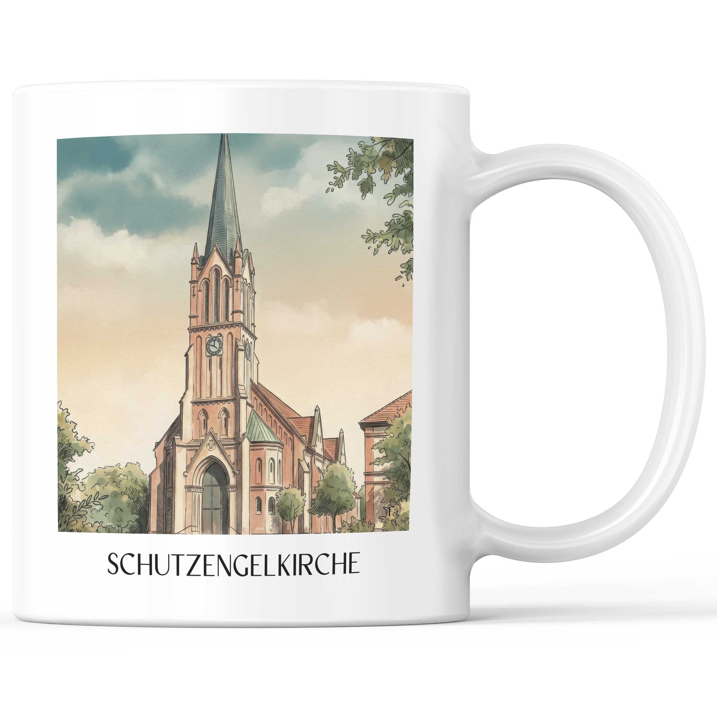 schutzengelkirche-brühl-deutschland-kaffeebecher-aquarell