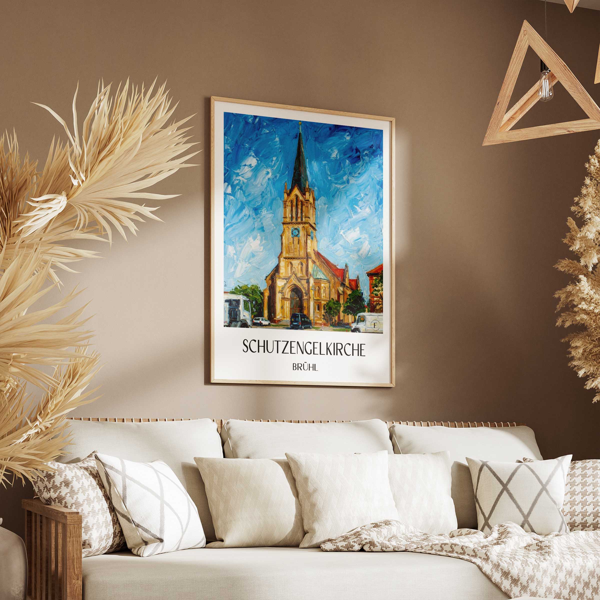 schutzengelkirche-brühl-deutschland-poster-oil-painting-oelgemaelde