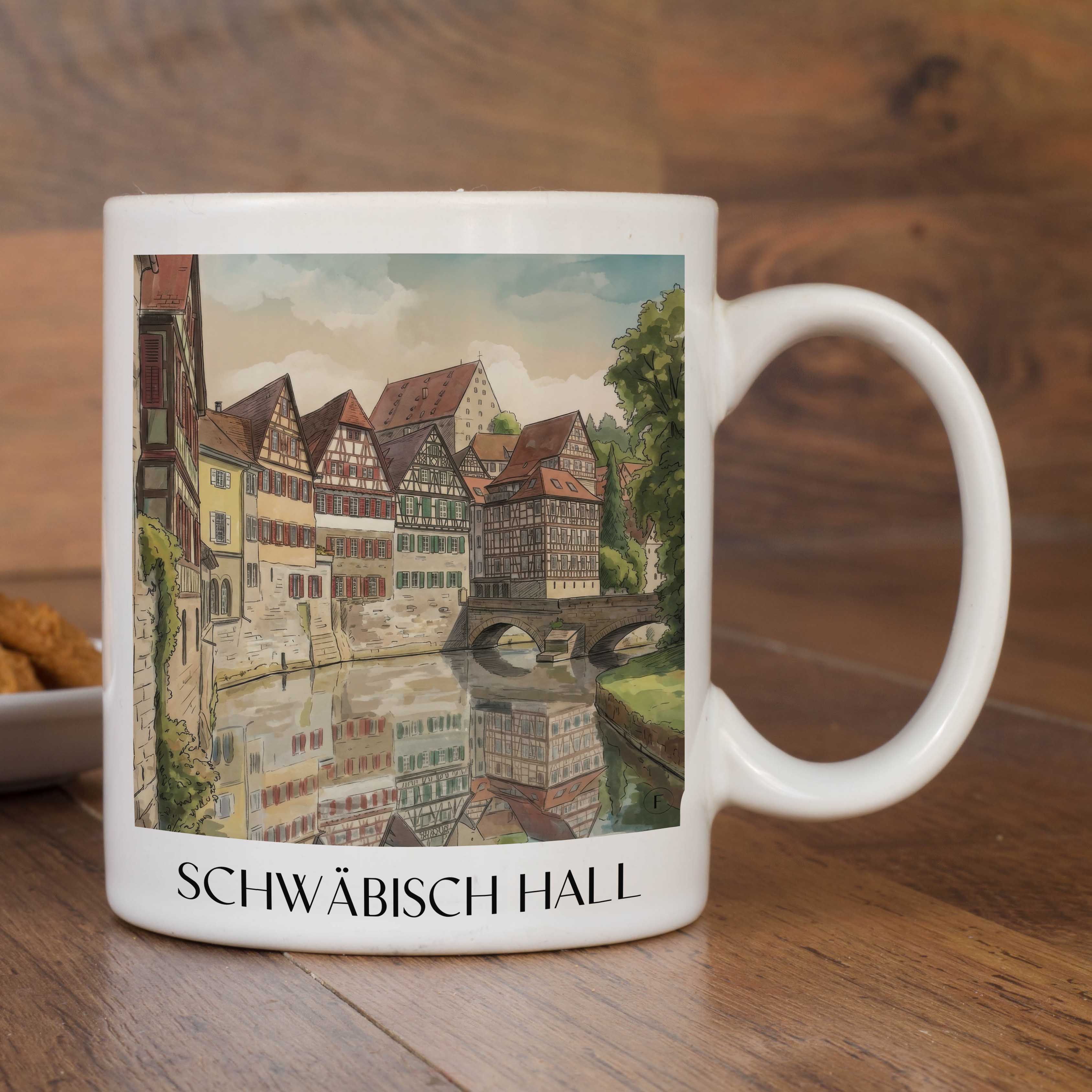 schwäbisch-hall-deutschland-kaffeebecher-aquarell