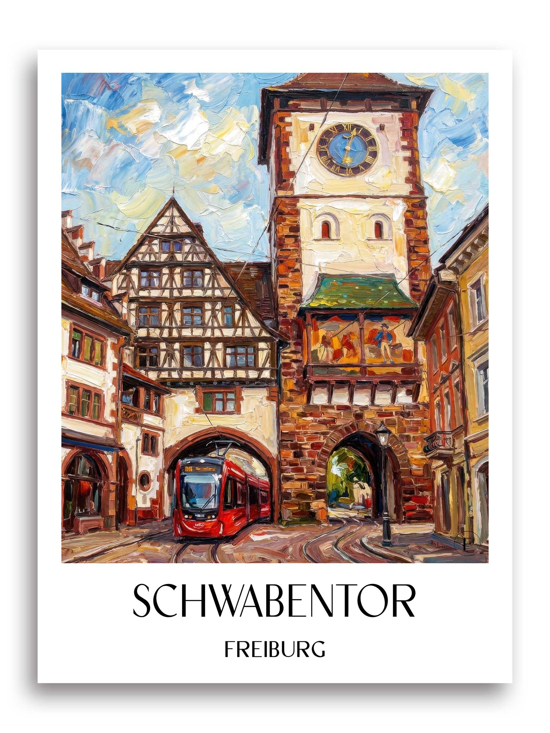 schwabentor-freiburg-deutschland-poster-oil-painting-oelgemaelde
