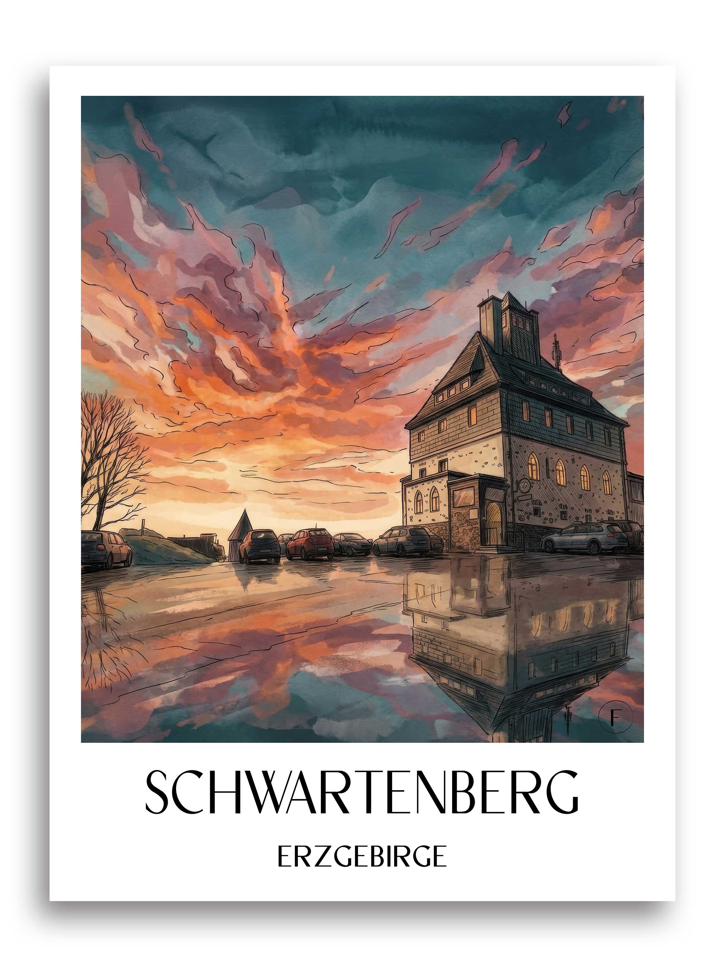 schwartenberg-erzgebirge-deutschland-poster-aquarell