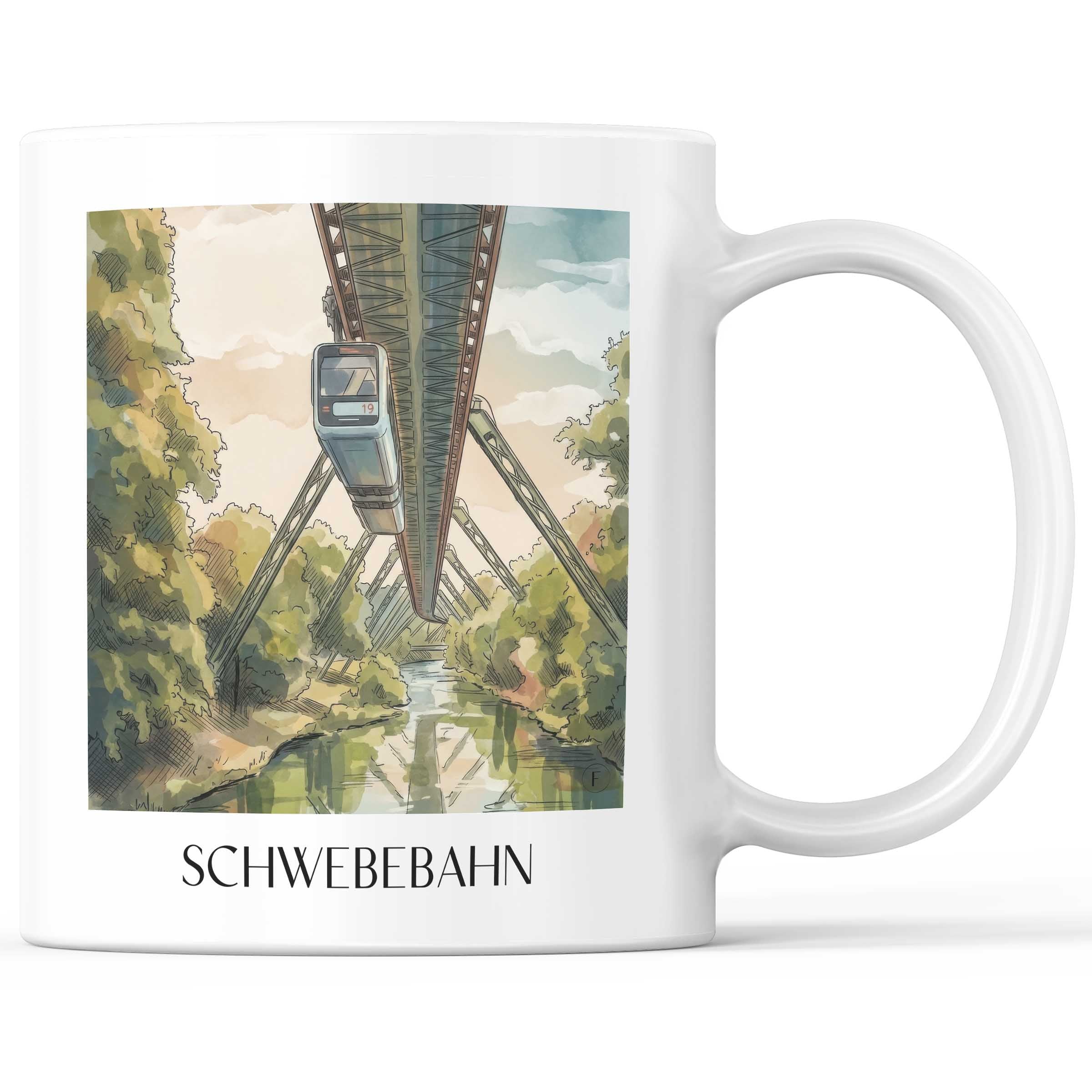 schwebebahn-wuppertal-deutschland-kaffeebecher-aquarell