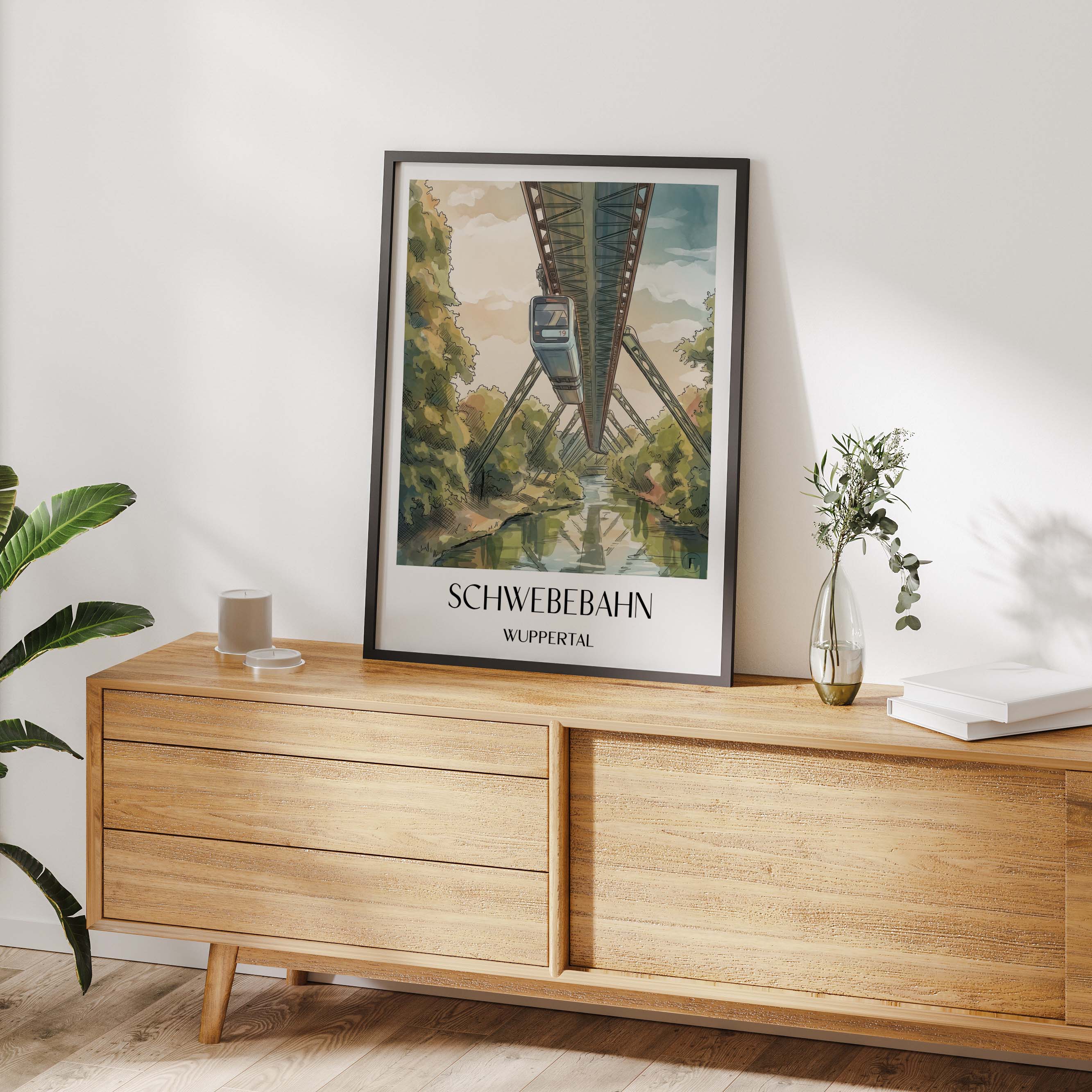 schwebebahn-wuppertal-deutschland-poster-aquarell