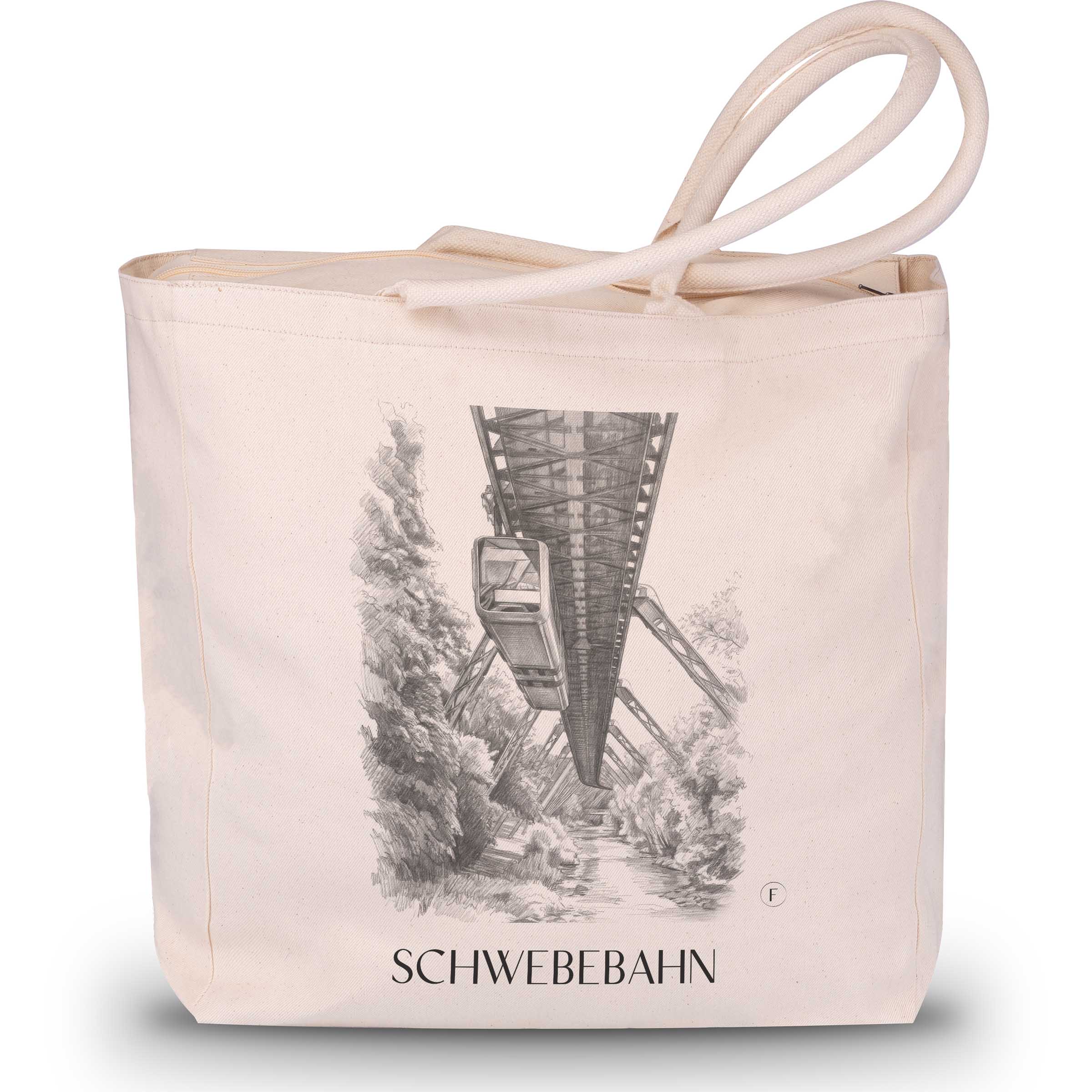 schwebebahn-wuppertal-deutschland-einkaufstasche-bleistift-zeichnung-drawing