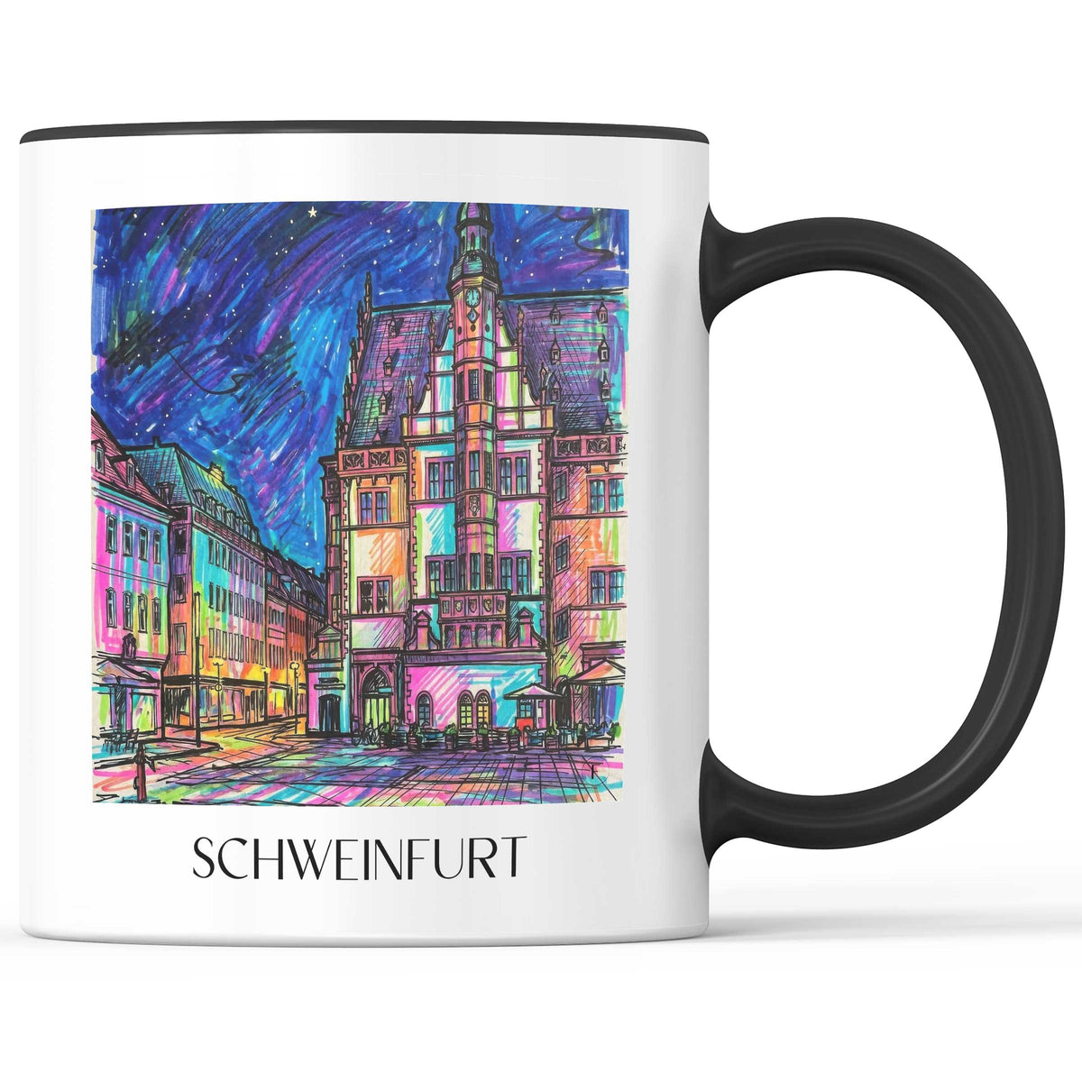 Schweinfurt - Deutschland Becher - Kaffeetasse im Tag Graffiti Stil - favplace