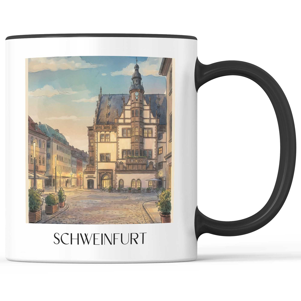 schweinfurt-franken-deutschland-kaffeebecher-aquarell