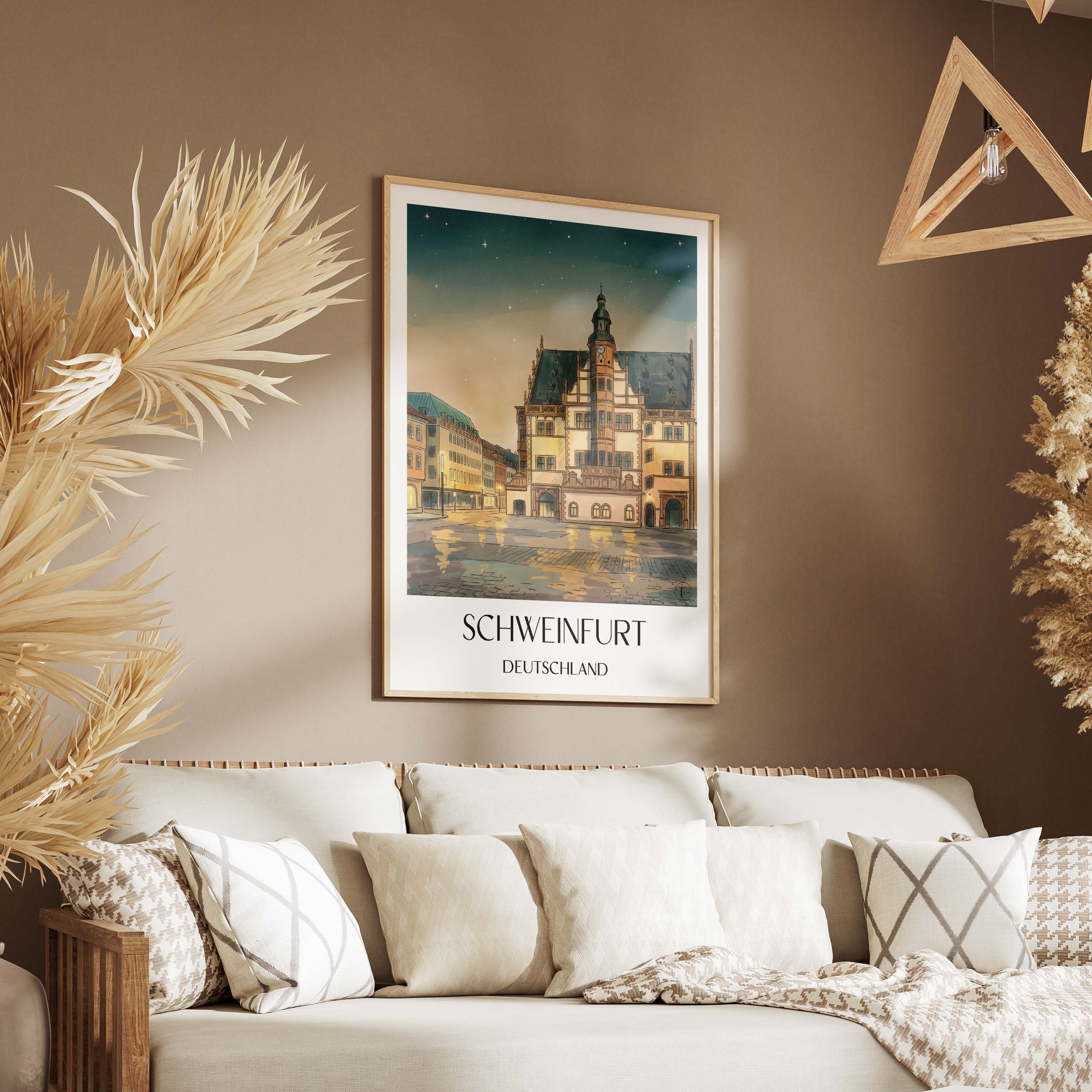 schweinfurt-deutschland-poster-aquarell