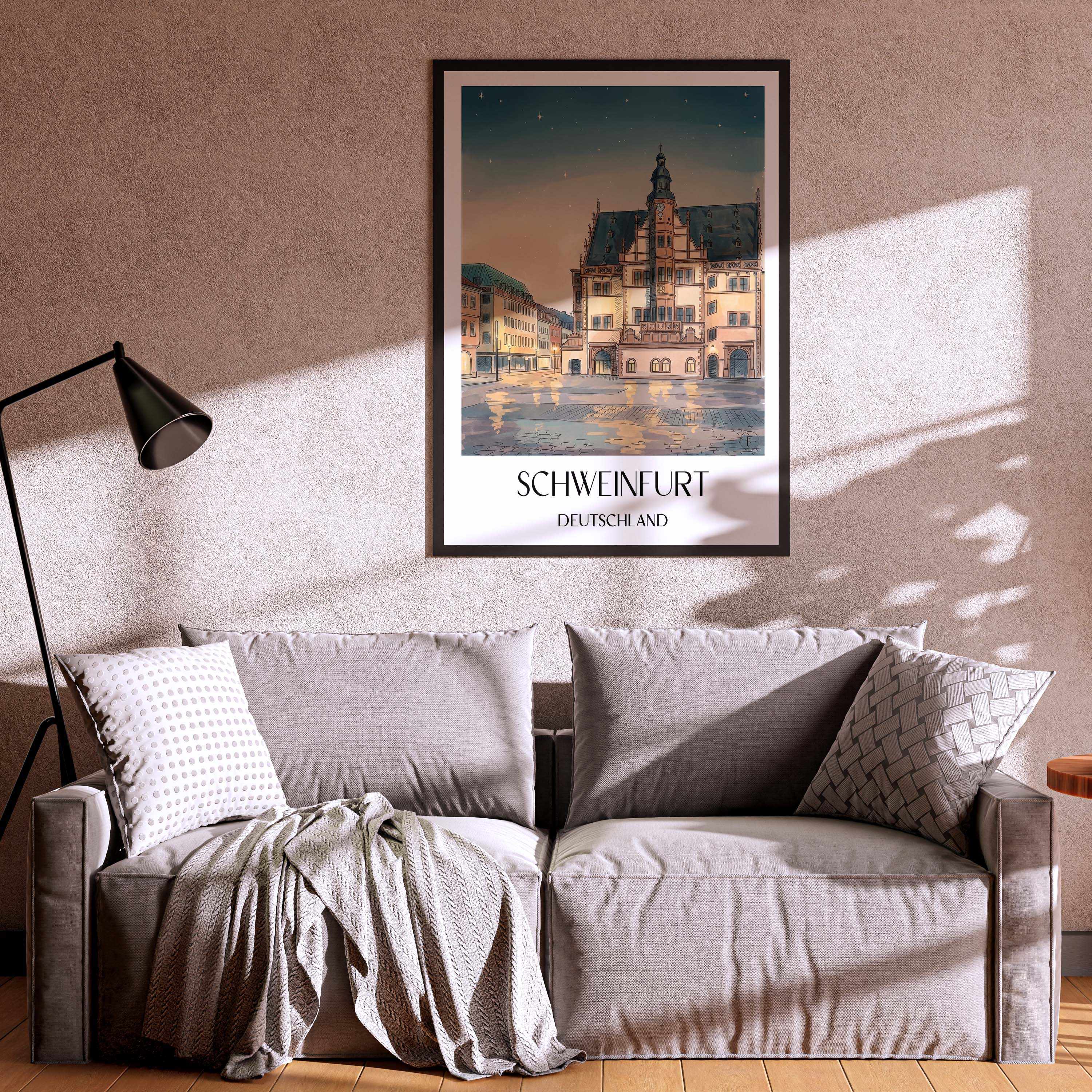 schweinfurt-deutschland-poster-aquarell