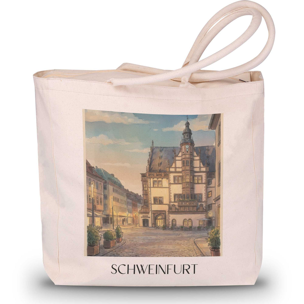 schweinfurt-franken-deutschland-einkaufstasche-aquarell