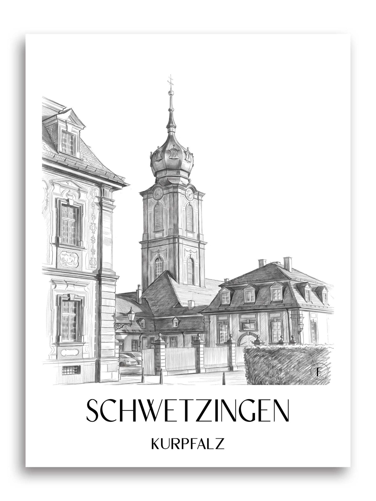 schwetzingen-kurpfalz-deutschland-poster-bleistift-zeichnung-drawing
