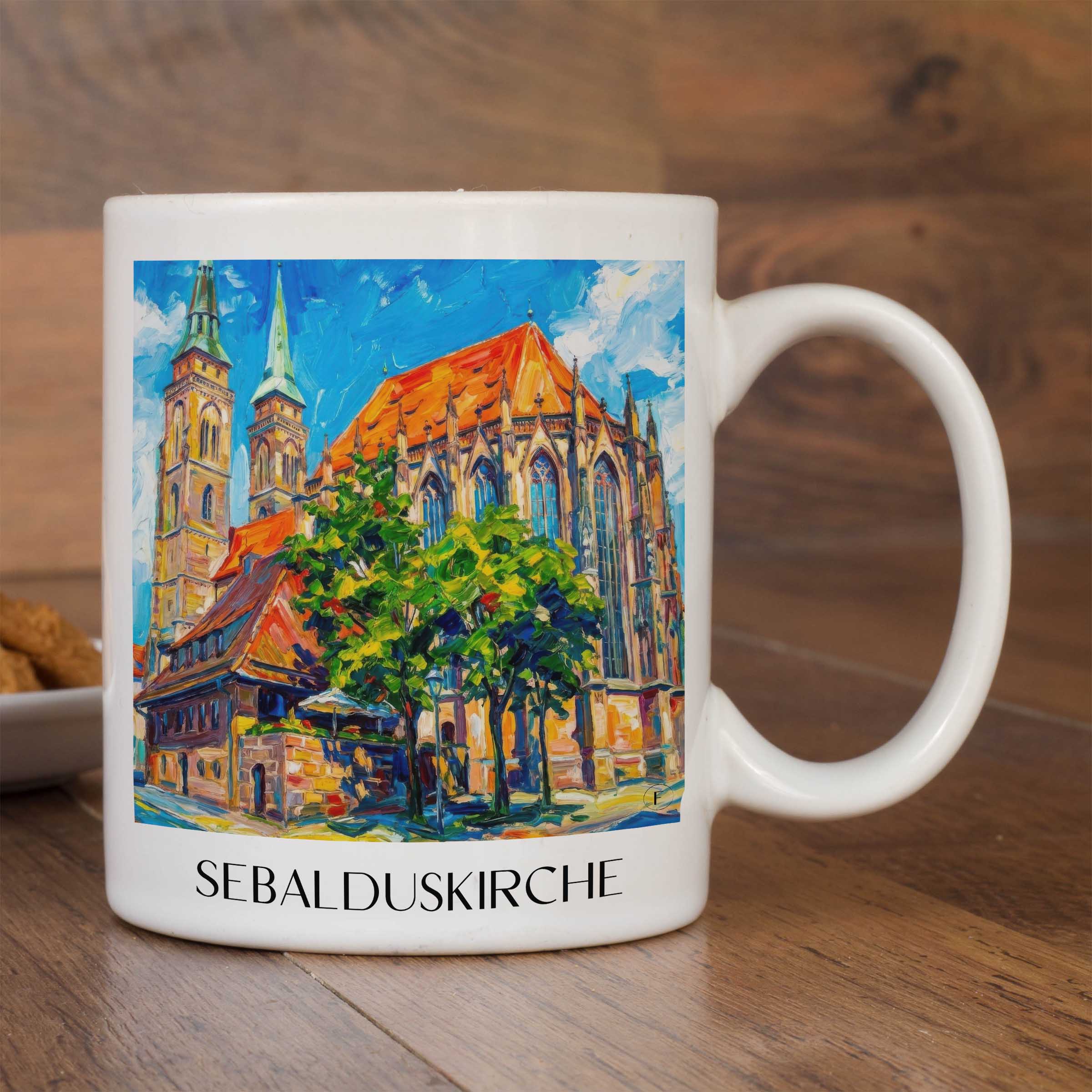 sebalduskirche-nürnberg-deutschland-kaffeebecher-oil-painting-oelgemaelde
