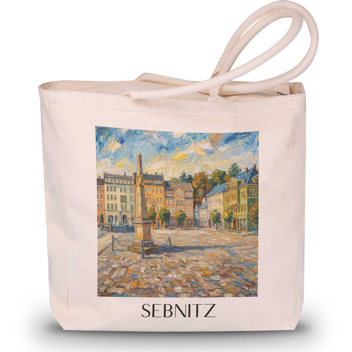 sebnitz-sächsische-schweiz-deutschland-einkaufstasche-oil-painting-oelgemaelde