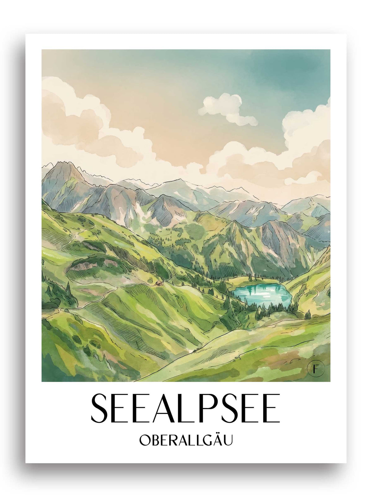 seealpsee-oberallgäu-deutschland-poster-aquarell