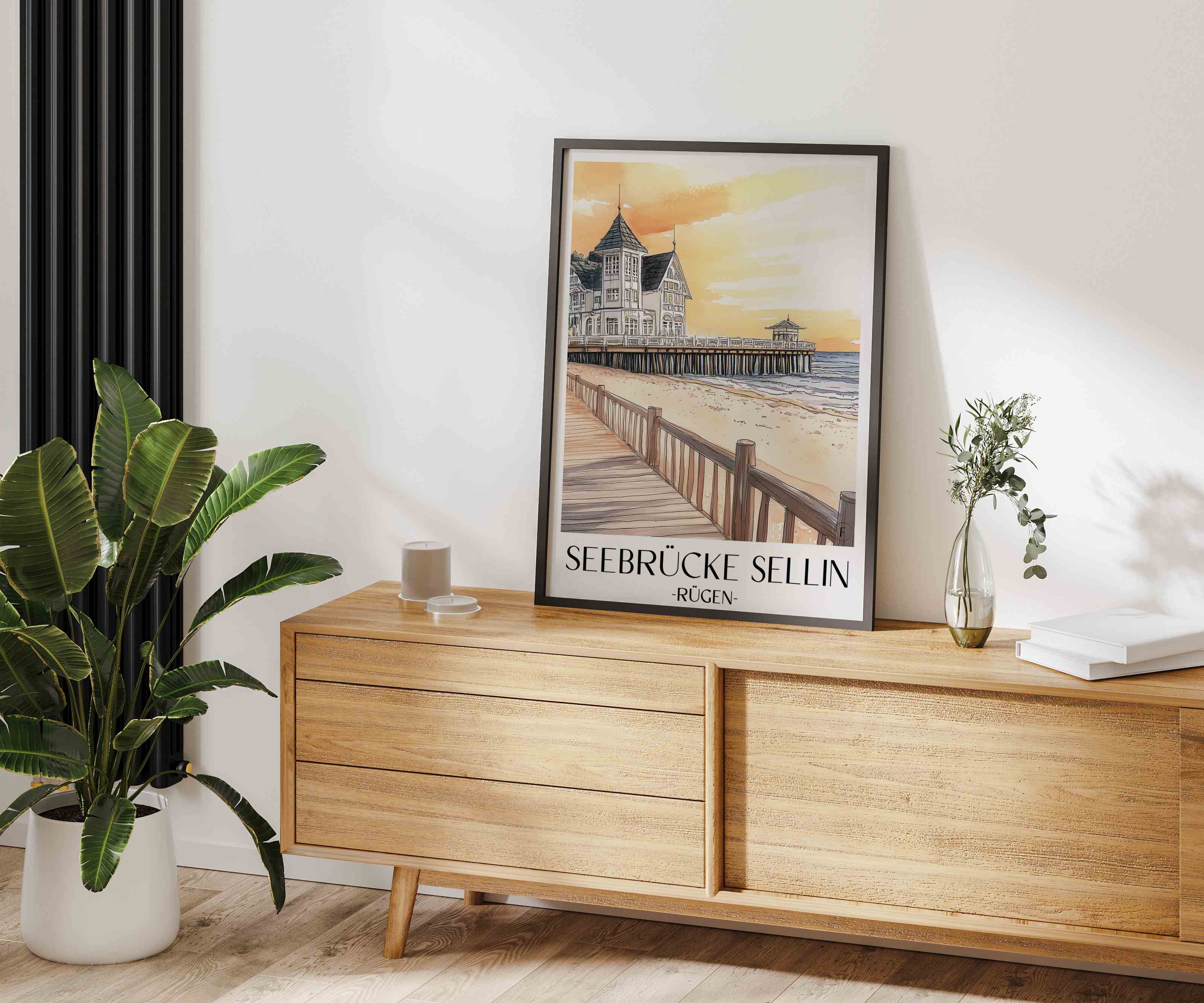 seebrücke-sellin-rügen-deutschland-poster-aquarell