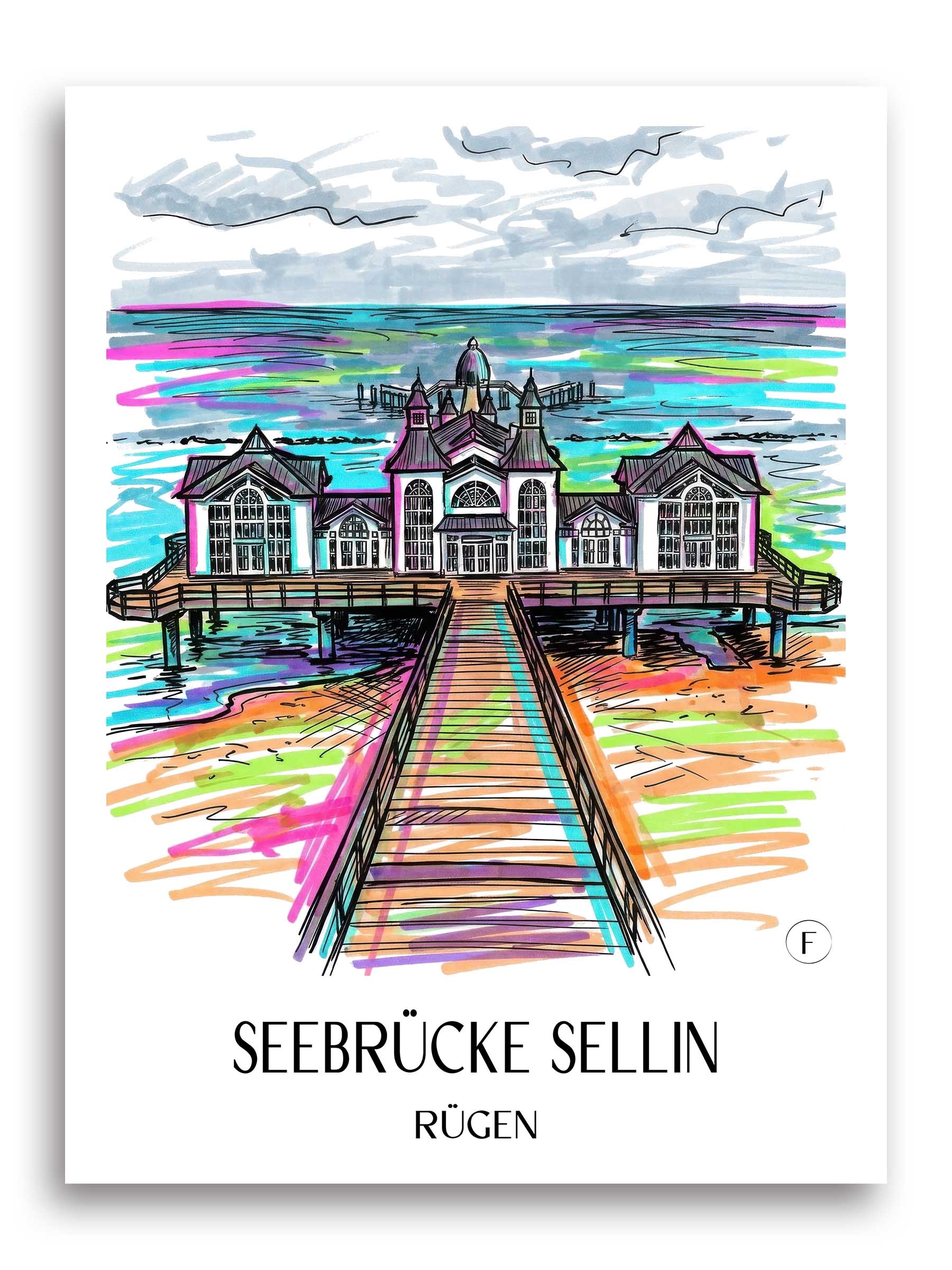 seebrücke-sellin-rügen-deutschland-poster-graffiti