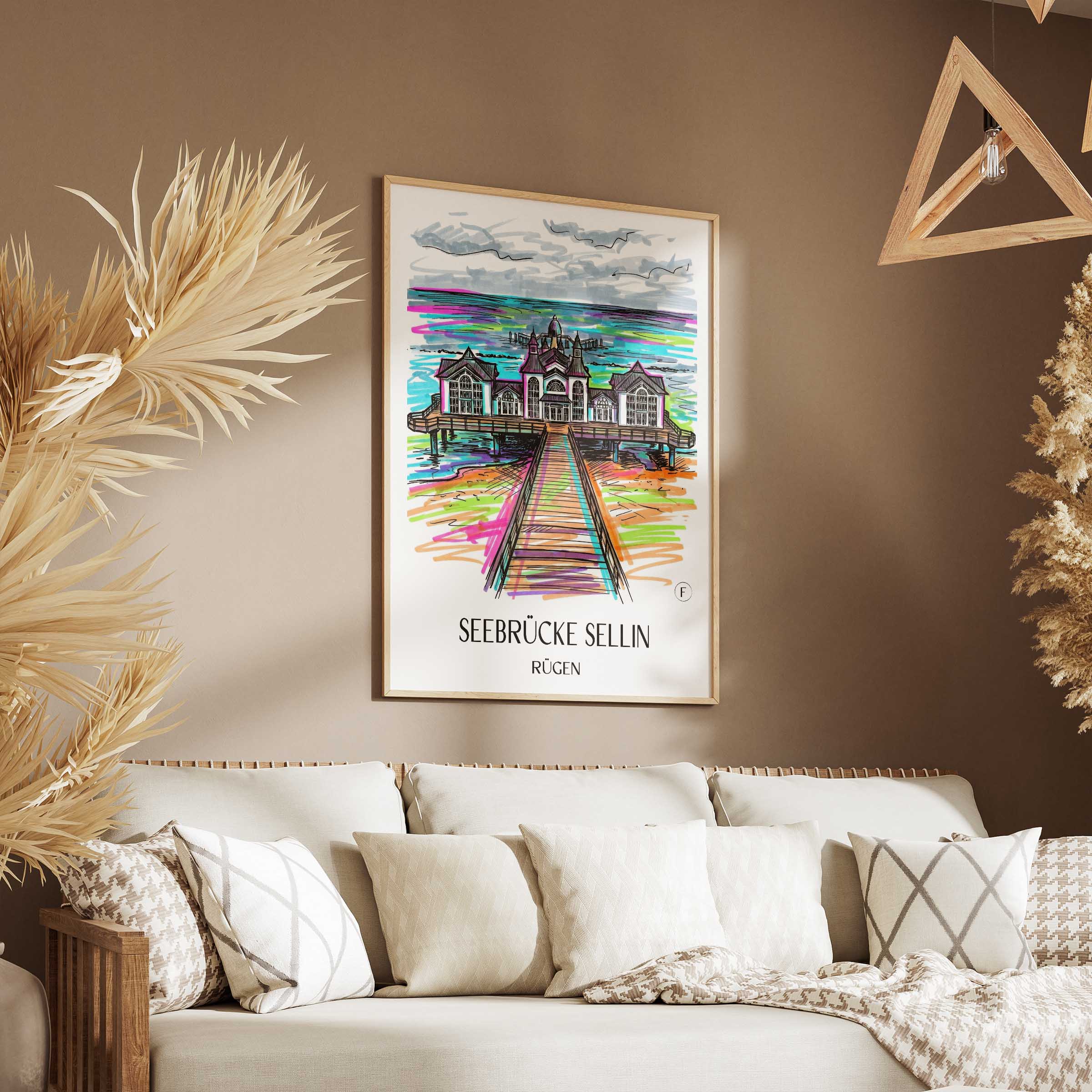 seebrücke-sellin-rügen-deutschland-poster-graffiti