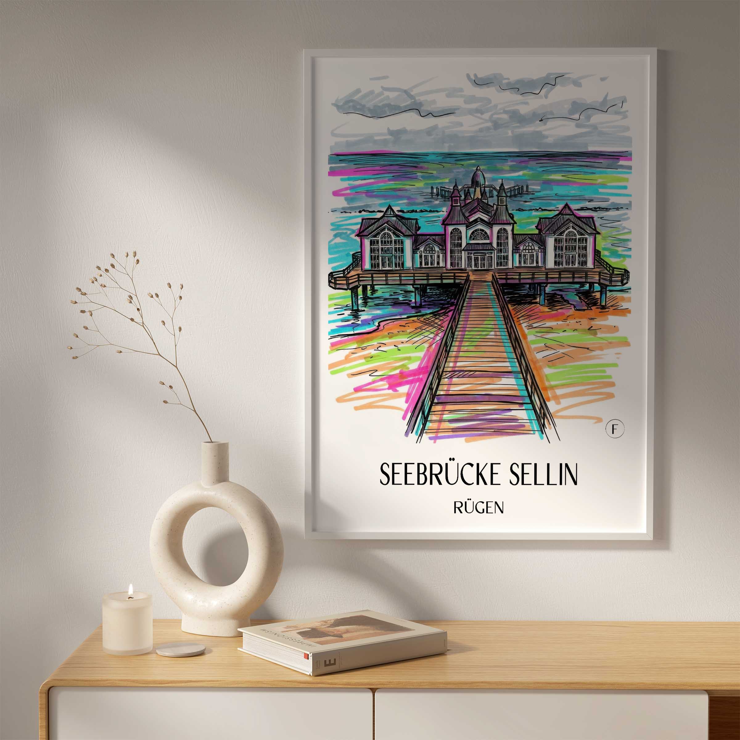 seebrücke-sellin-rügen-deutschland-poster-graffiti