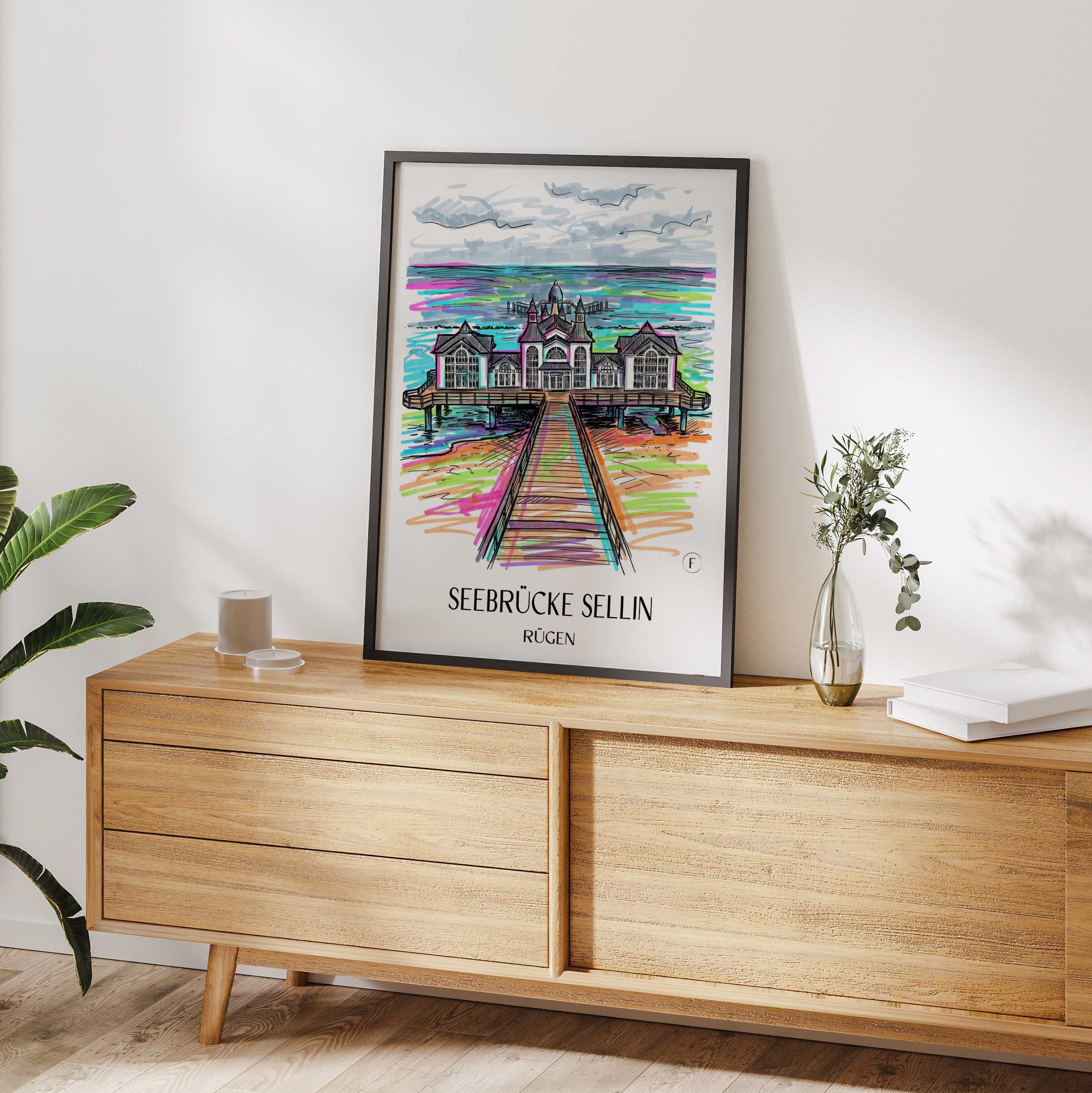 seebrücke-sellin-rügen-deutschland-poster-graffiti