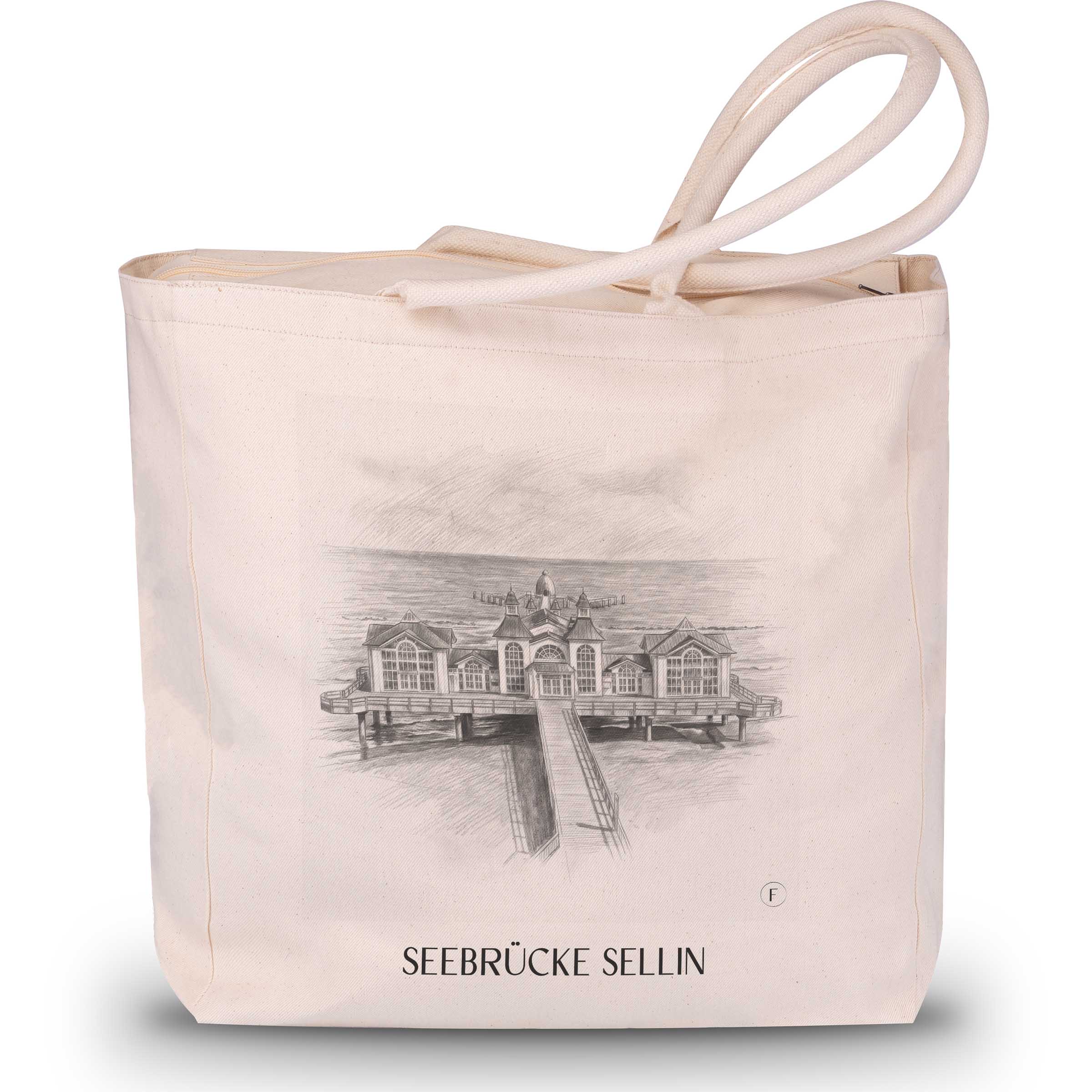 seebrücke-sellin-rügen-deutschland-einkaufstasche-bleistift-zeichnung-drawing