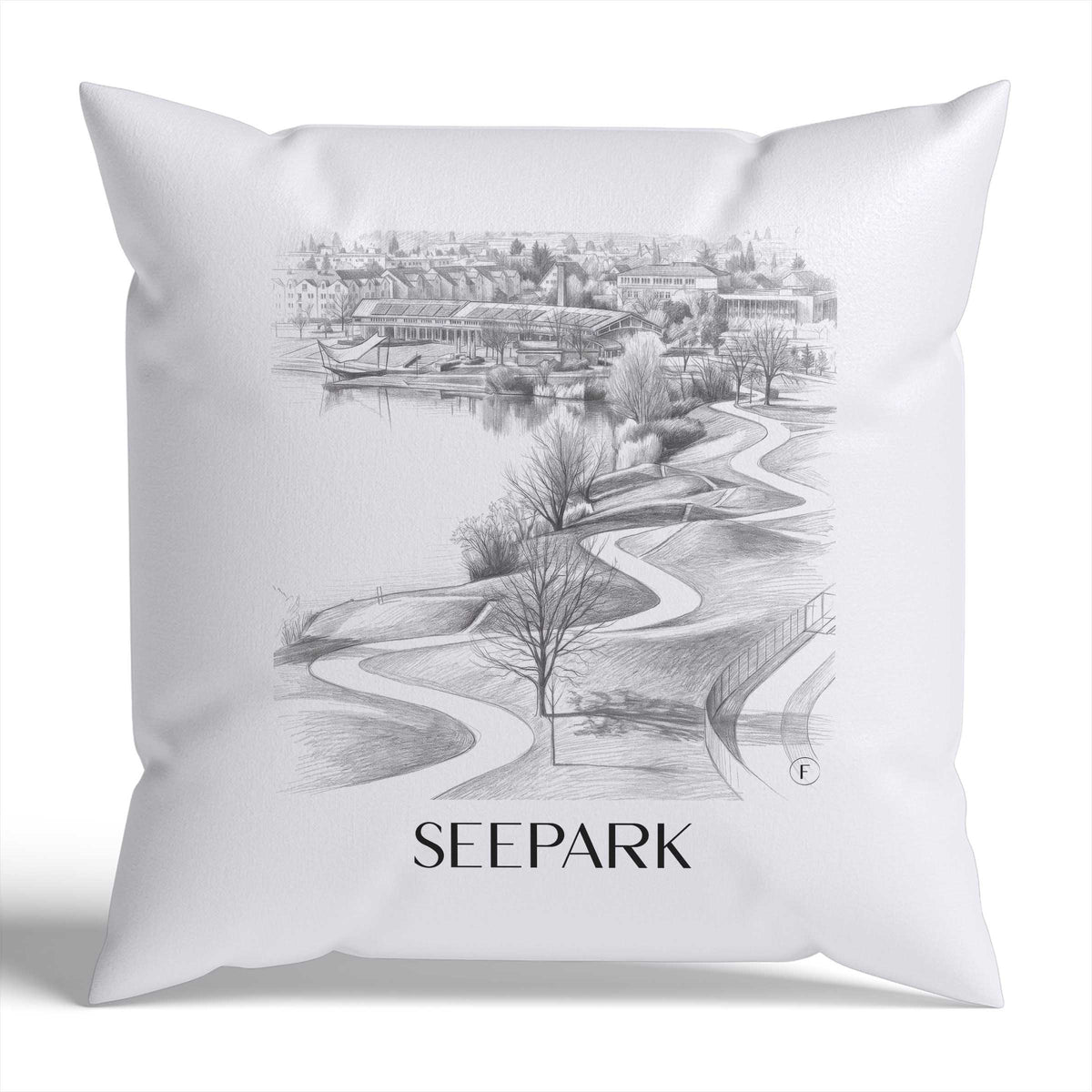 seepark-freiburg-deutschland-kissenbezug-bleistift-zeichnung-drawing