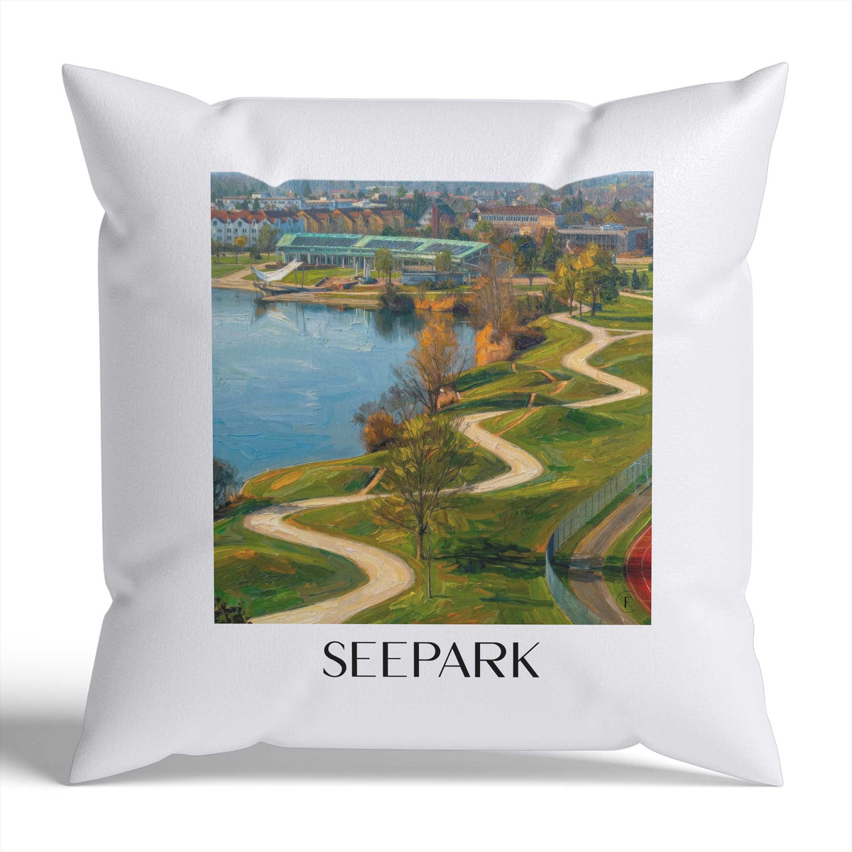 seepark-freiburg-deutschland-kissenbezug-oil-painting-oelgemaelde
