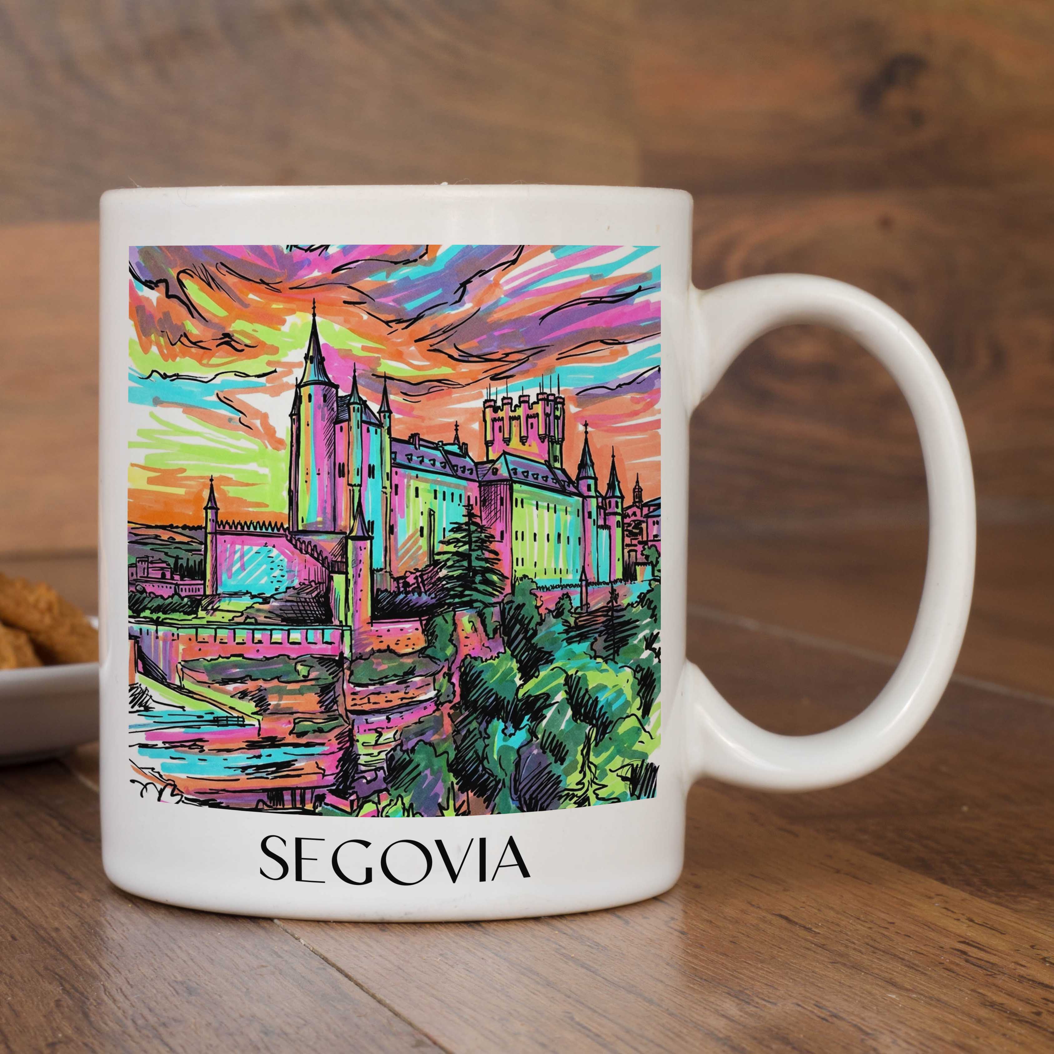 segovia-spanien-spanien-kaffeebecher-graffiti
