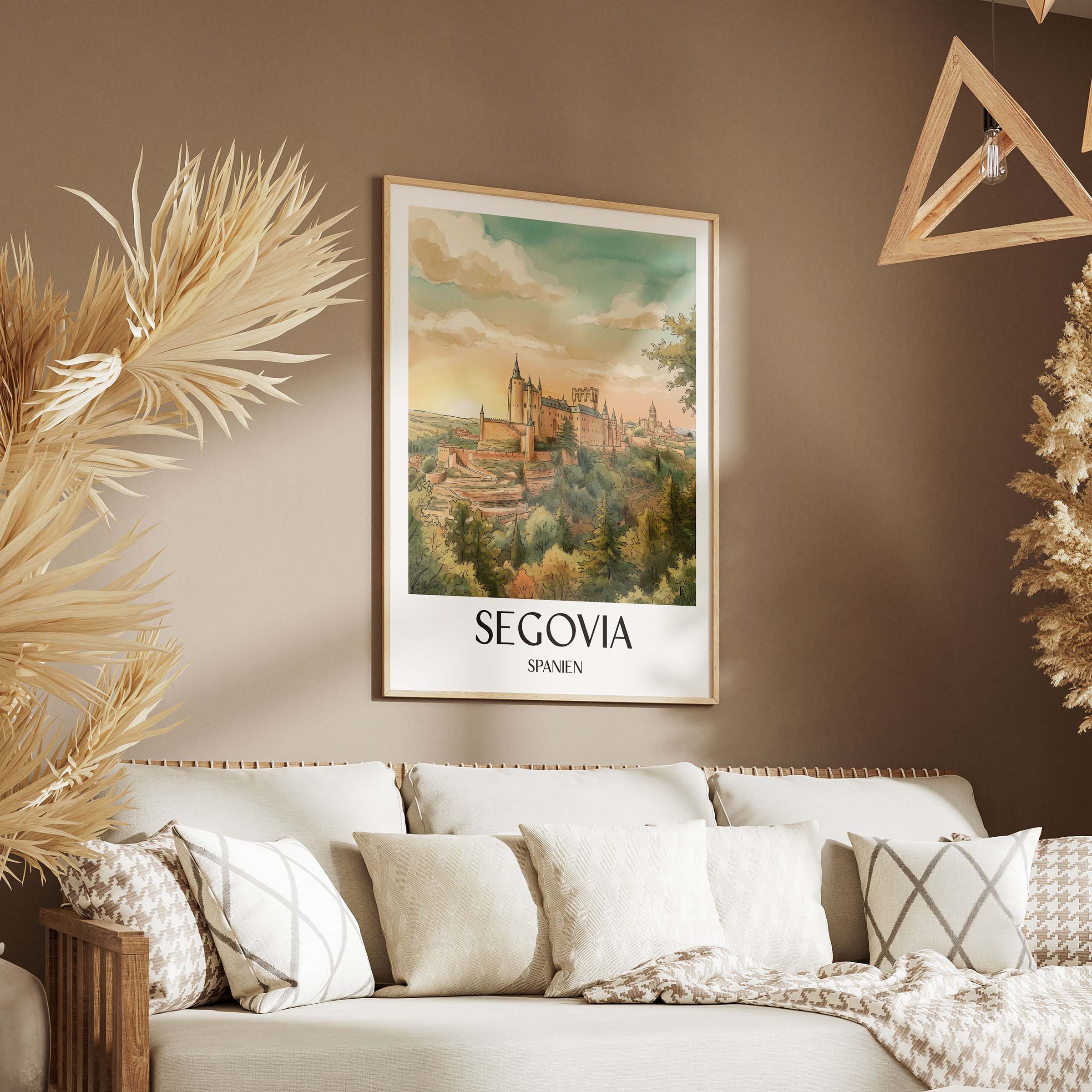 segovia-spanien-spanien-poster-aquarell