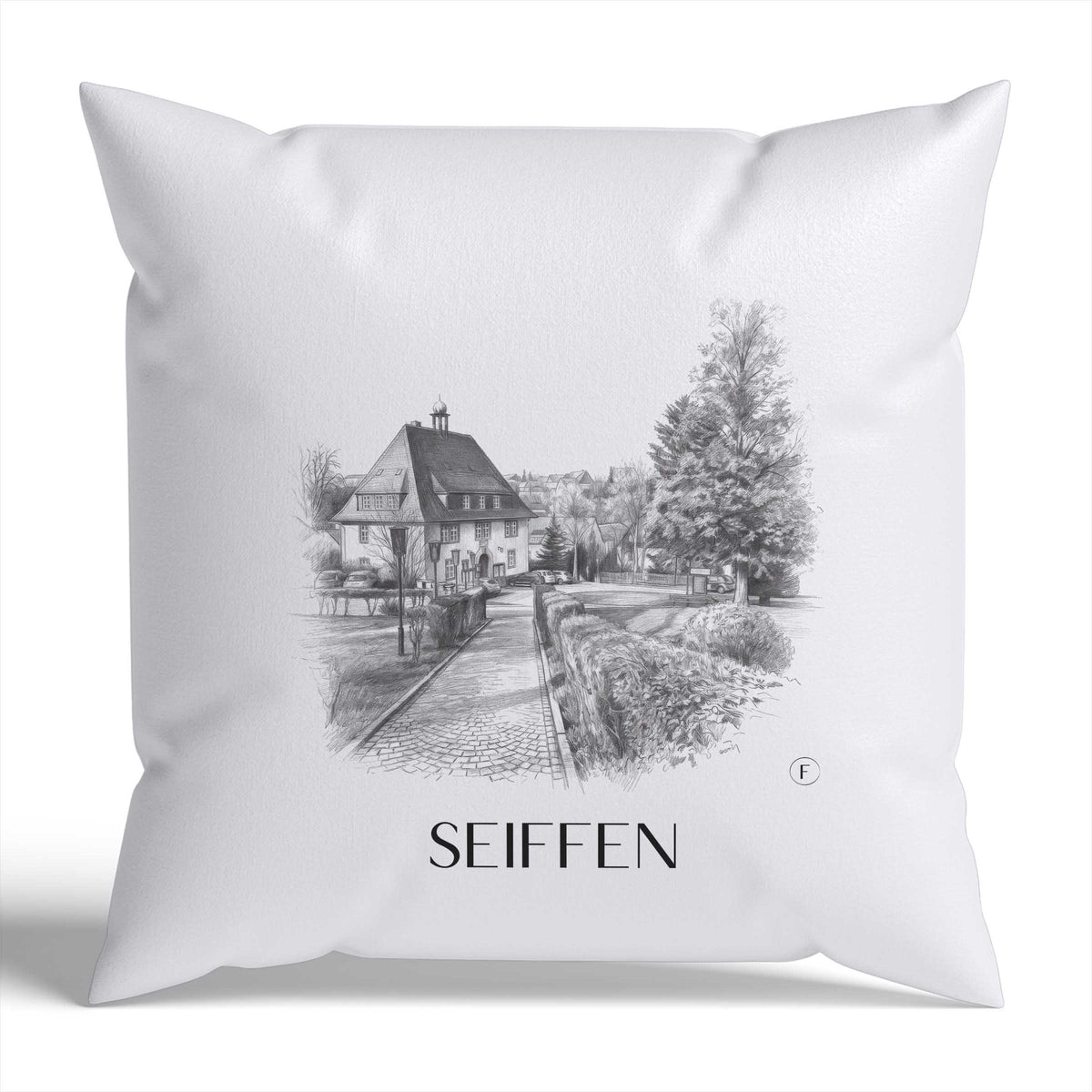 seiffen-erzgebirge-deutschland-kissenbezug-bleistift-zeichnung-drawing