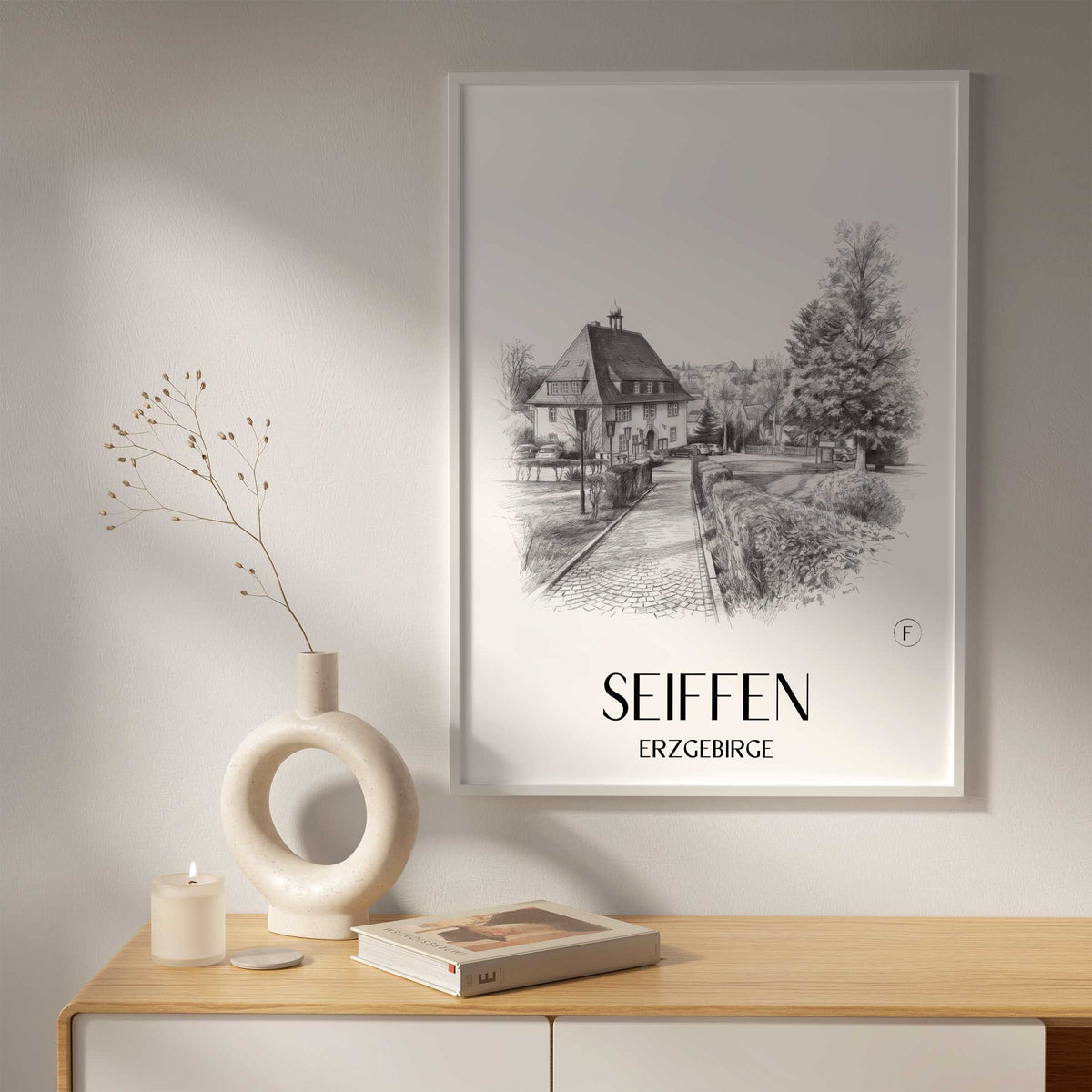 seiffen-erzgebirge-deutschland-poster-bleistift-zeichnung-drawing