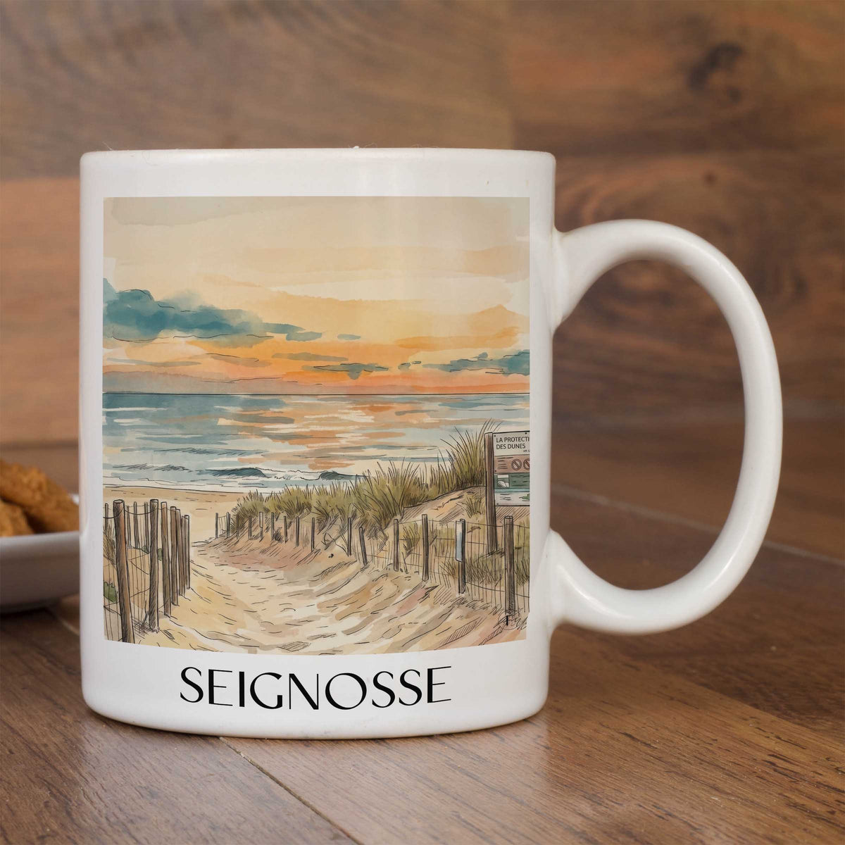 seignosse-côte-landaise-frankreich-kaffeebecher-aquarell