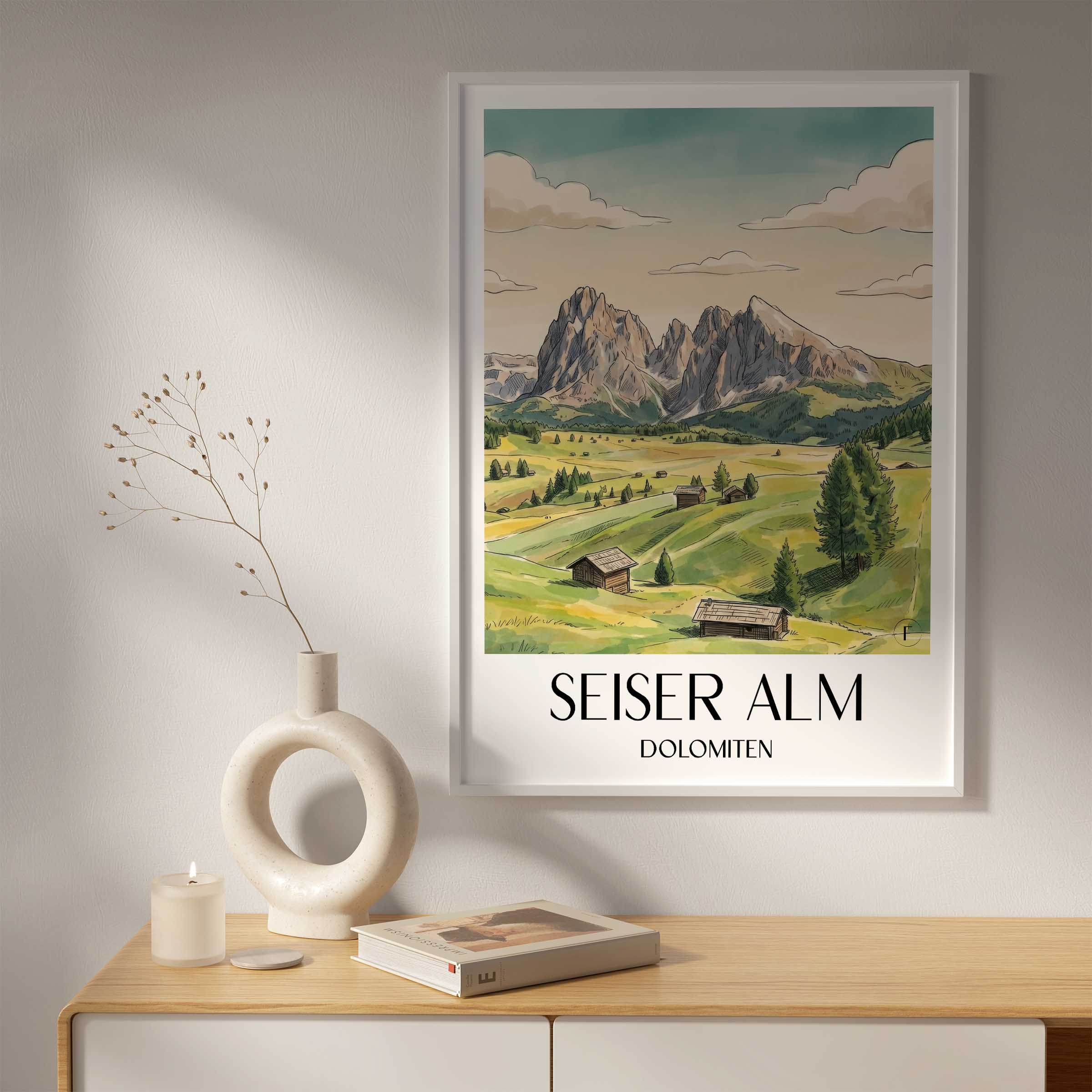seiser-alm-dolomiten-italien-poster-aquarell