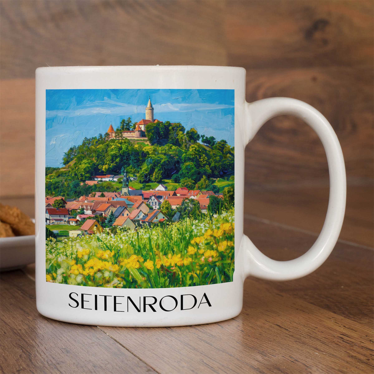 seitenroda-saaletal-deutschland-kaffeebecher-oil-painting-oelgemaelde