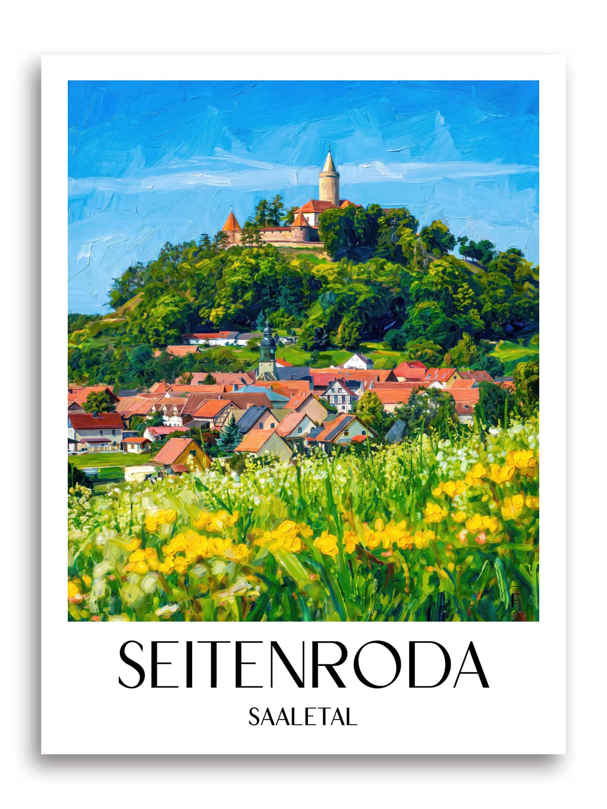 seitenroda-saaletal-deutschland-poster-oil-painting-oelgemaelde