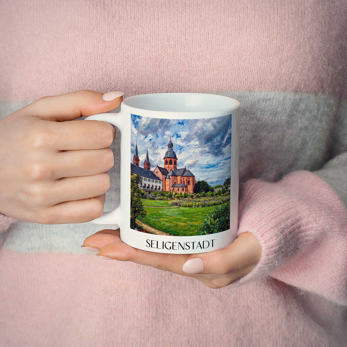 seligenstadt-untermain-deutschland-kaffeebecher-oil-painting-oelgemaelde