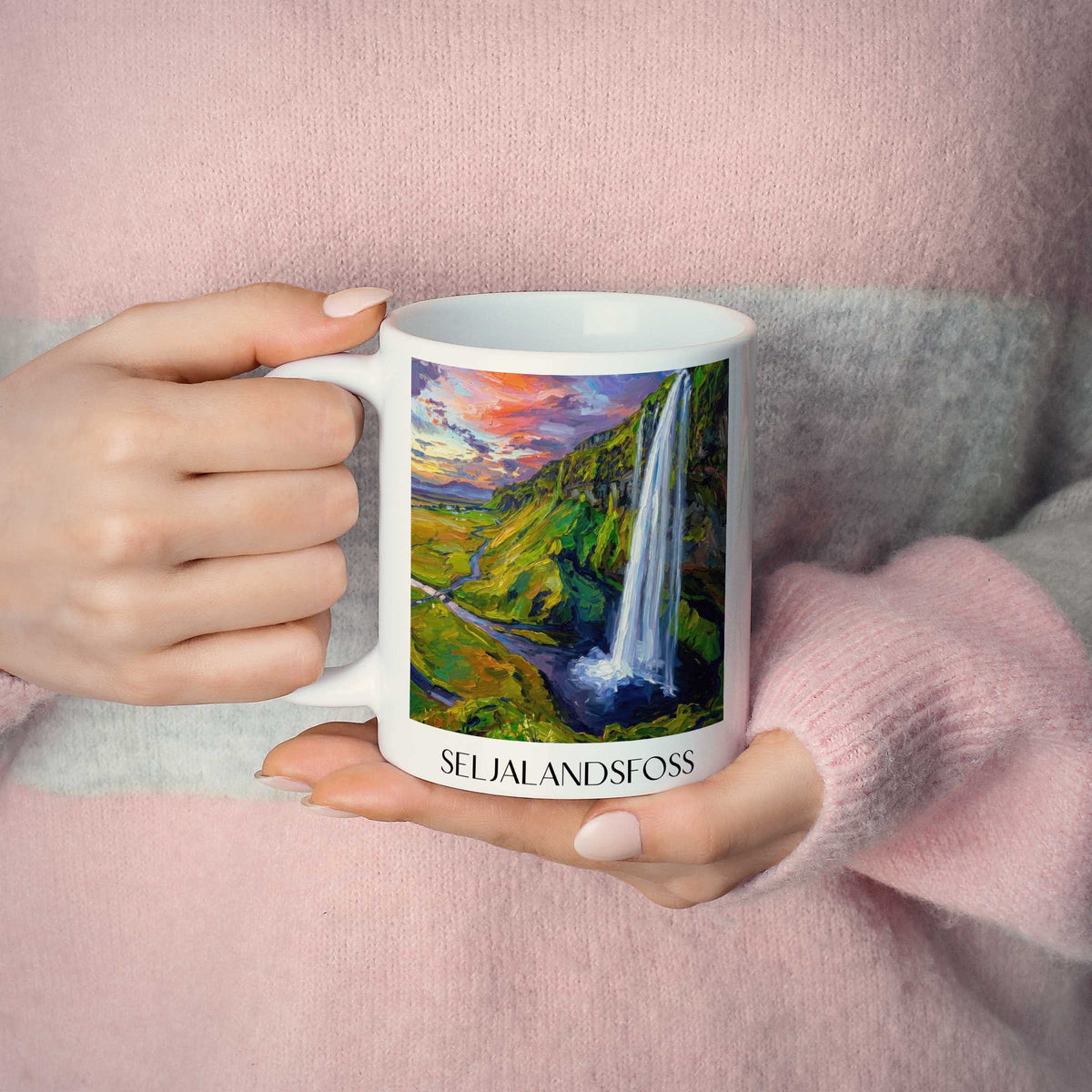 seljalandsfoss-island-kaffeebecher-oil-painting-oelgemaelde
