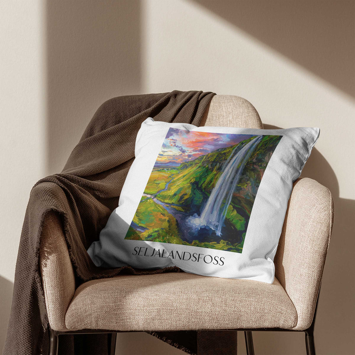 seljalandsfoss-island-island-kissenbezug-oil-painting-oelgemaelde