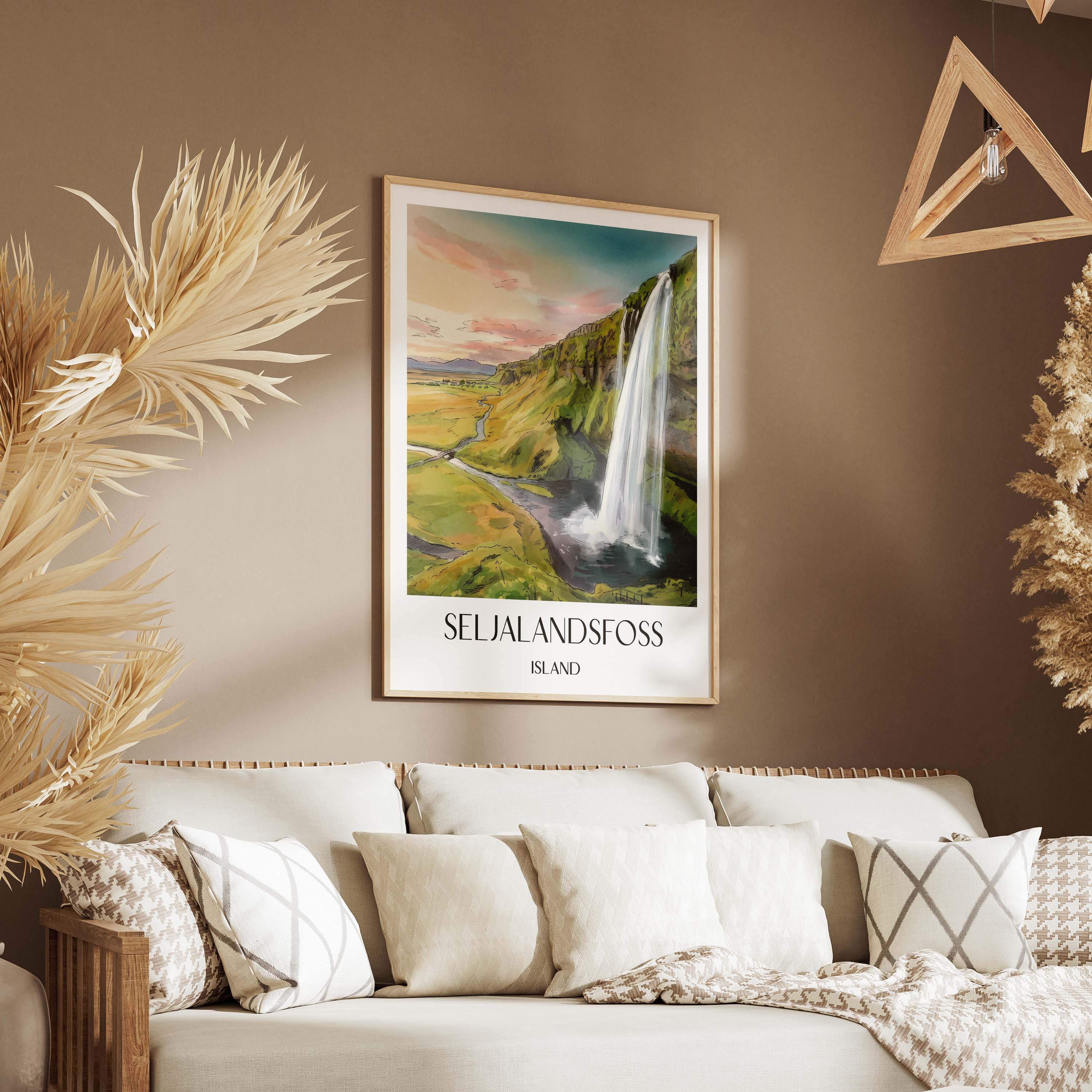 seljalandsfoss-island-poster-aquarell