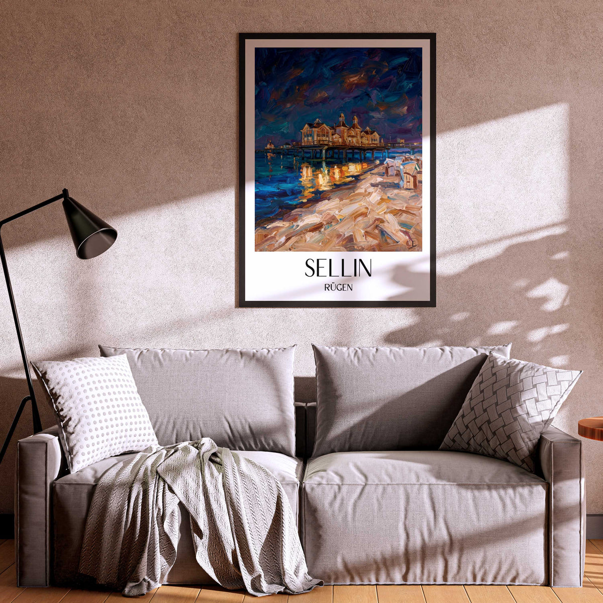 sellin-rügen-deutschland-poster-oil-painting-oelgemaelde