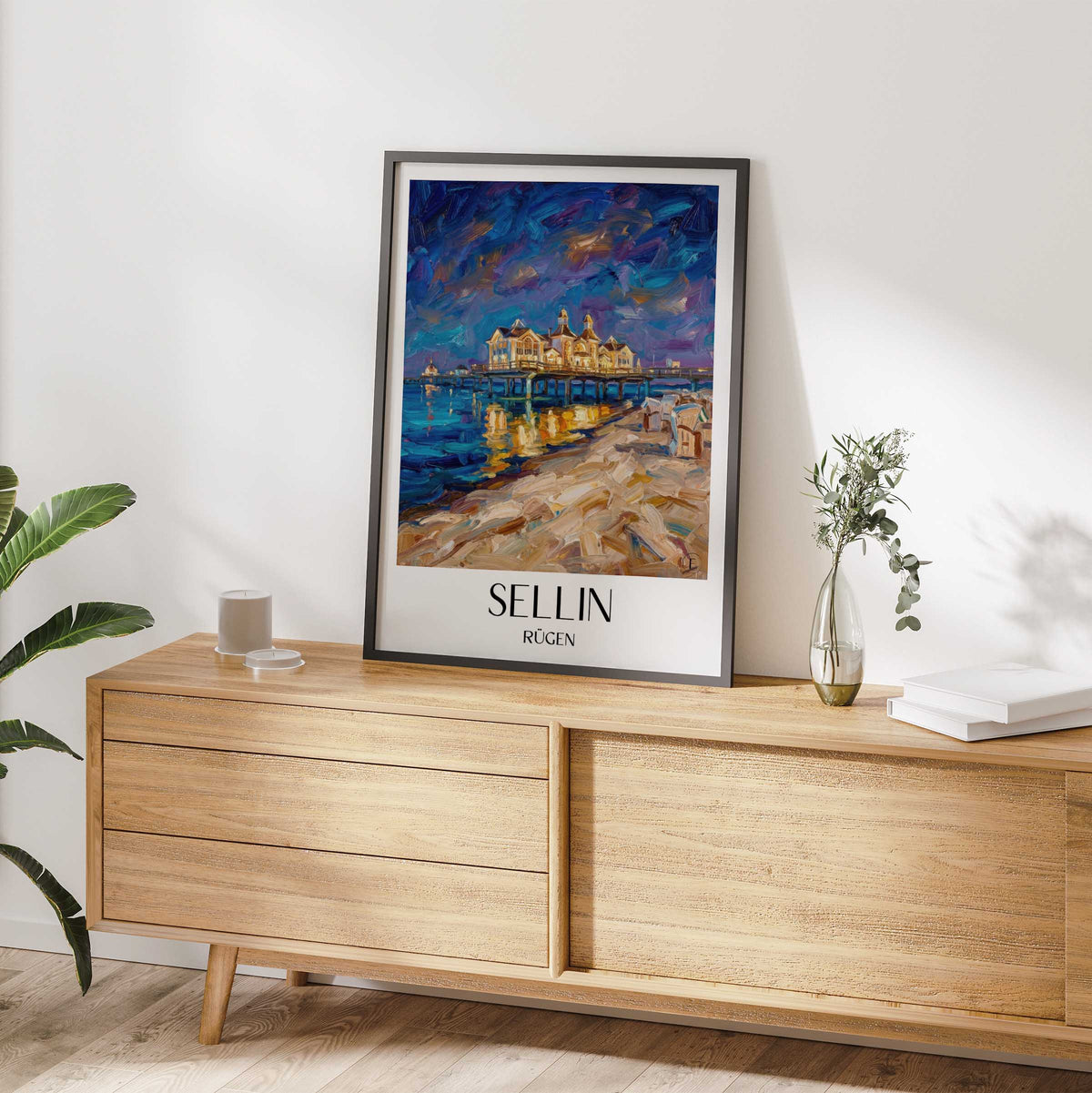 sellin-rügen-deutschland-poster-oil-painting-oelgemaelde