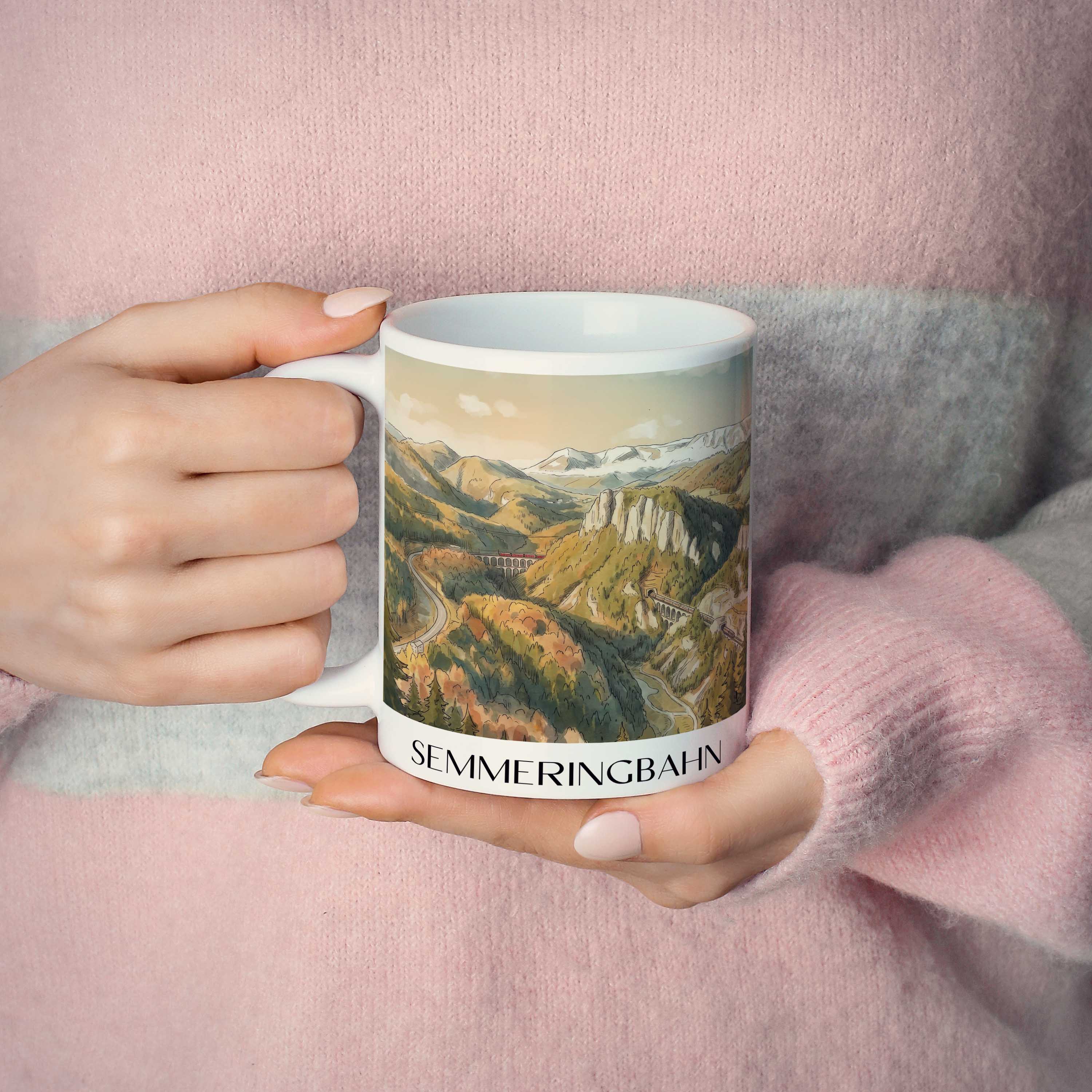 semmeringbahn-österreich-österreich-kaffeebecher-aquarell